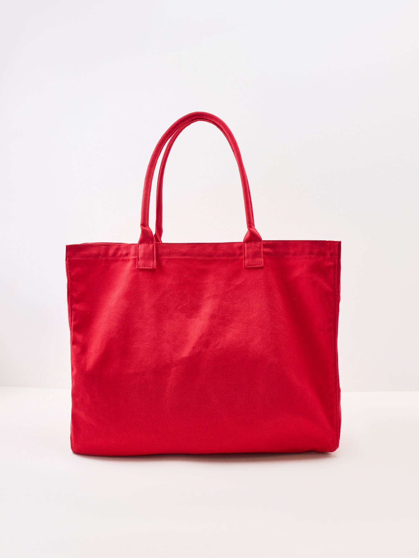 Cotton Leo Canvas Tote Bag - Tango Red