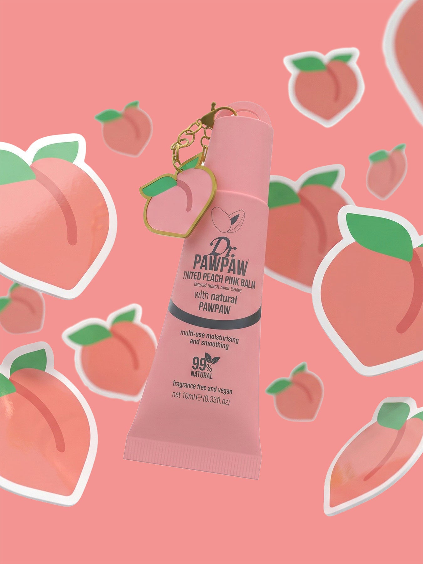 Charm Balm Original, Peach & Red Trio