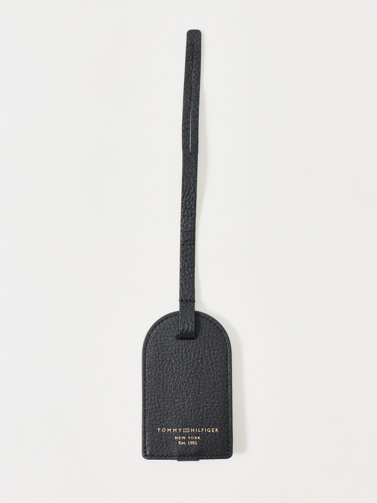 Pebble Grain Leather Passport Holder & Luggage Tag Gift Set - Black