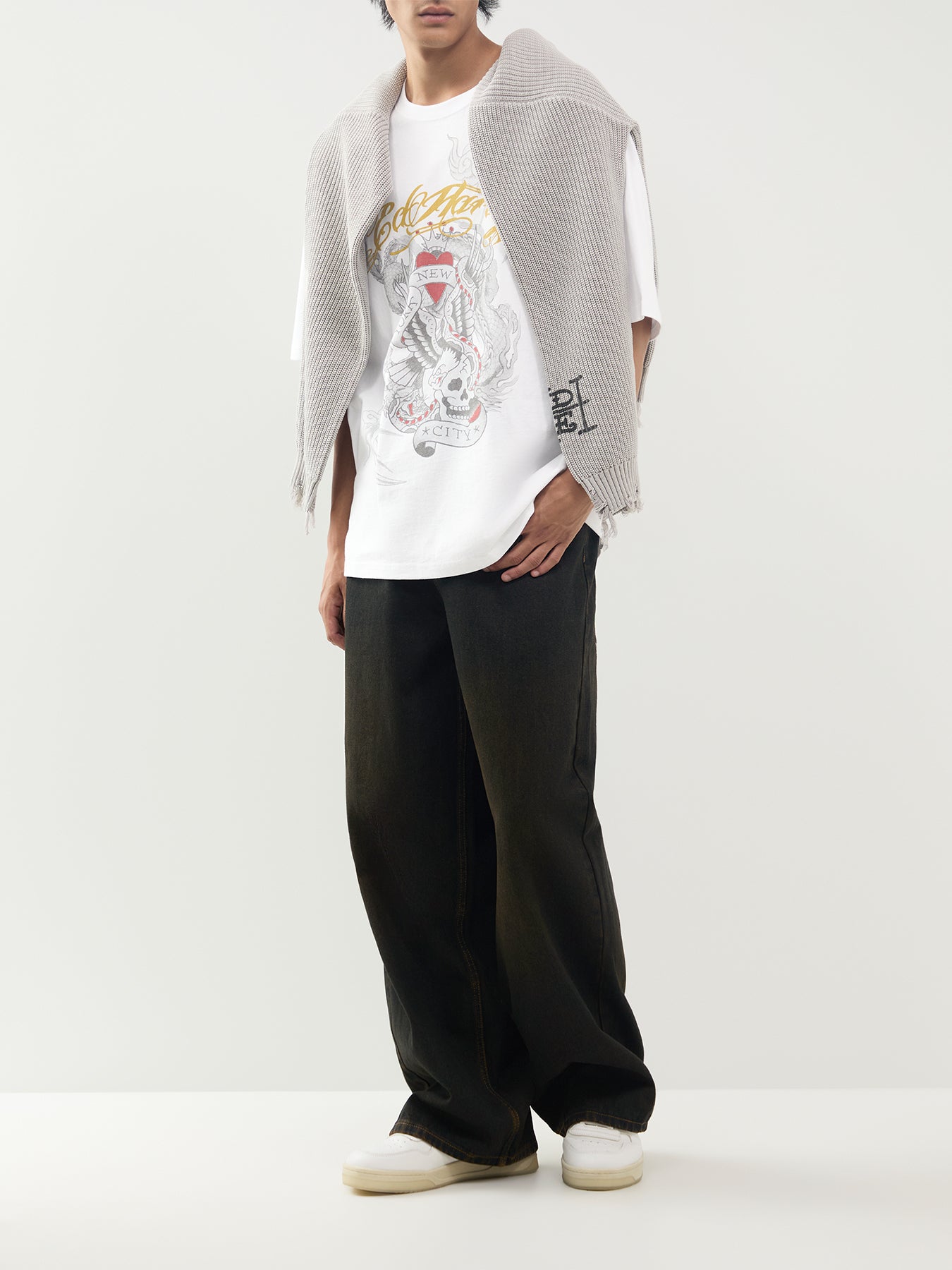 Storming New York Relaxed Cotton T-Shirt
