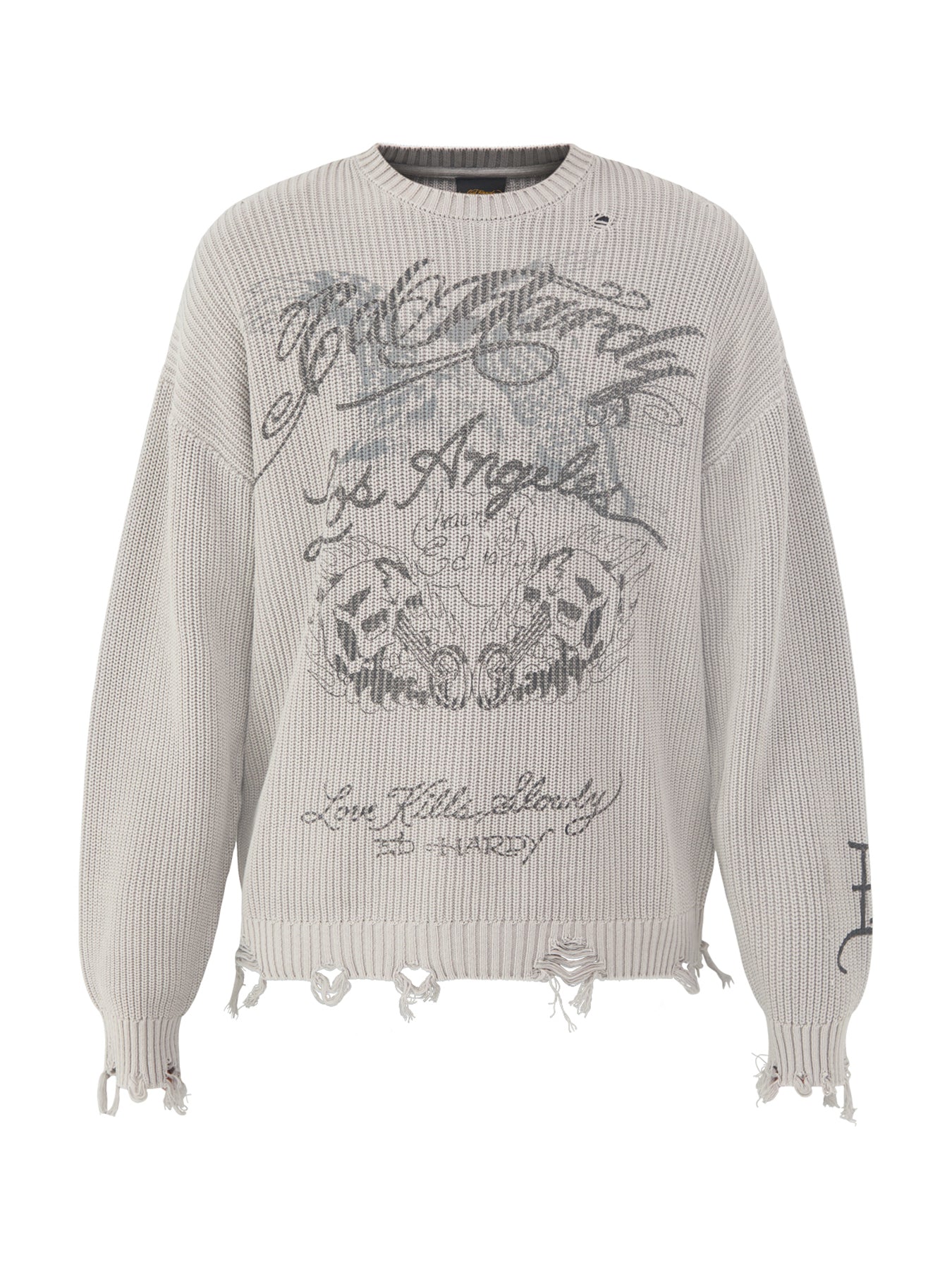 Soaring Los Angeles Cotton Knitted Crew Neck Jumper