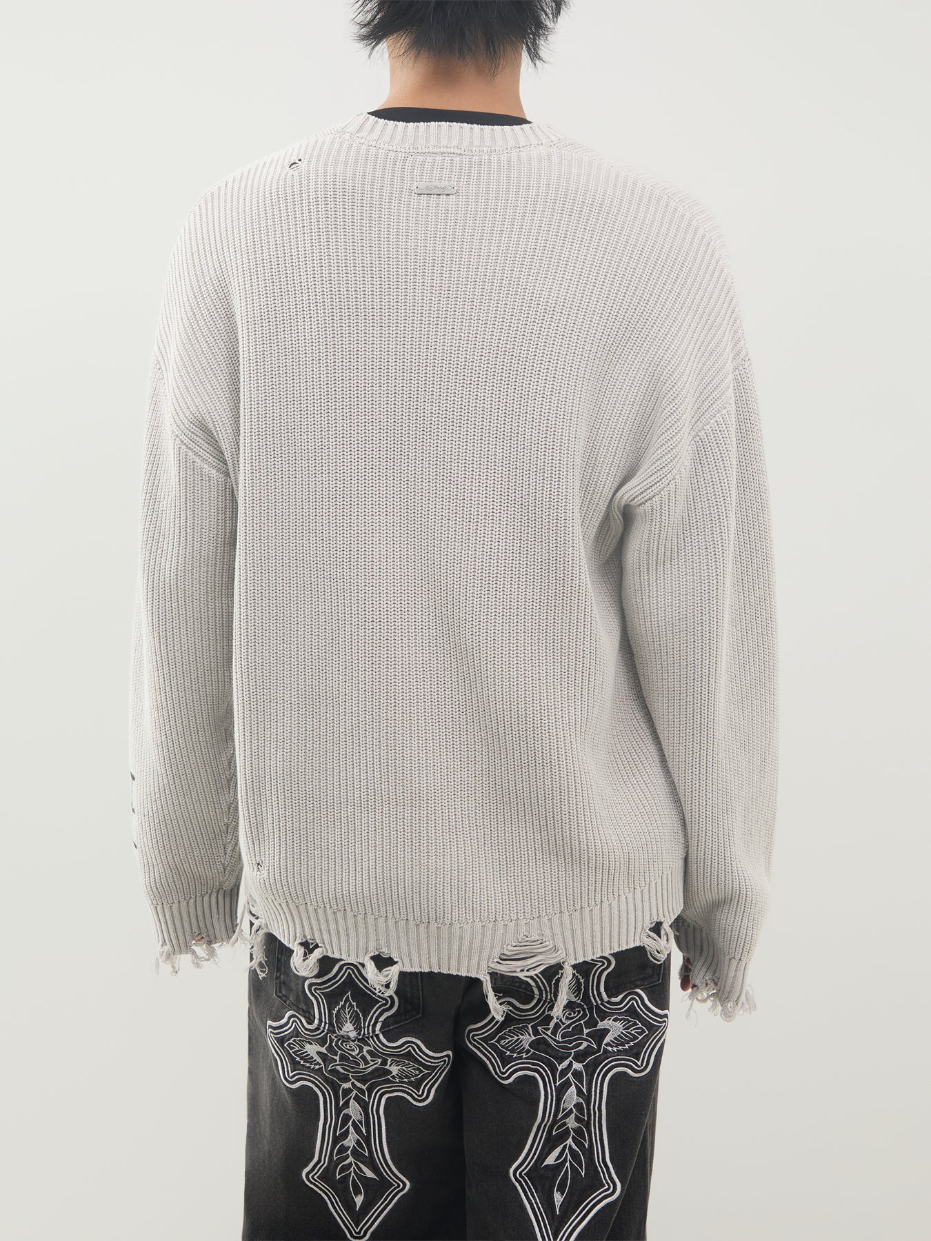 Soaring Los Angeles Cotton Knitted Crew Neck Jumper