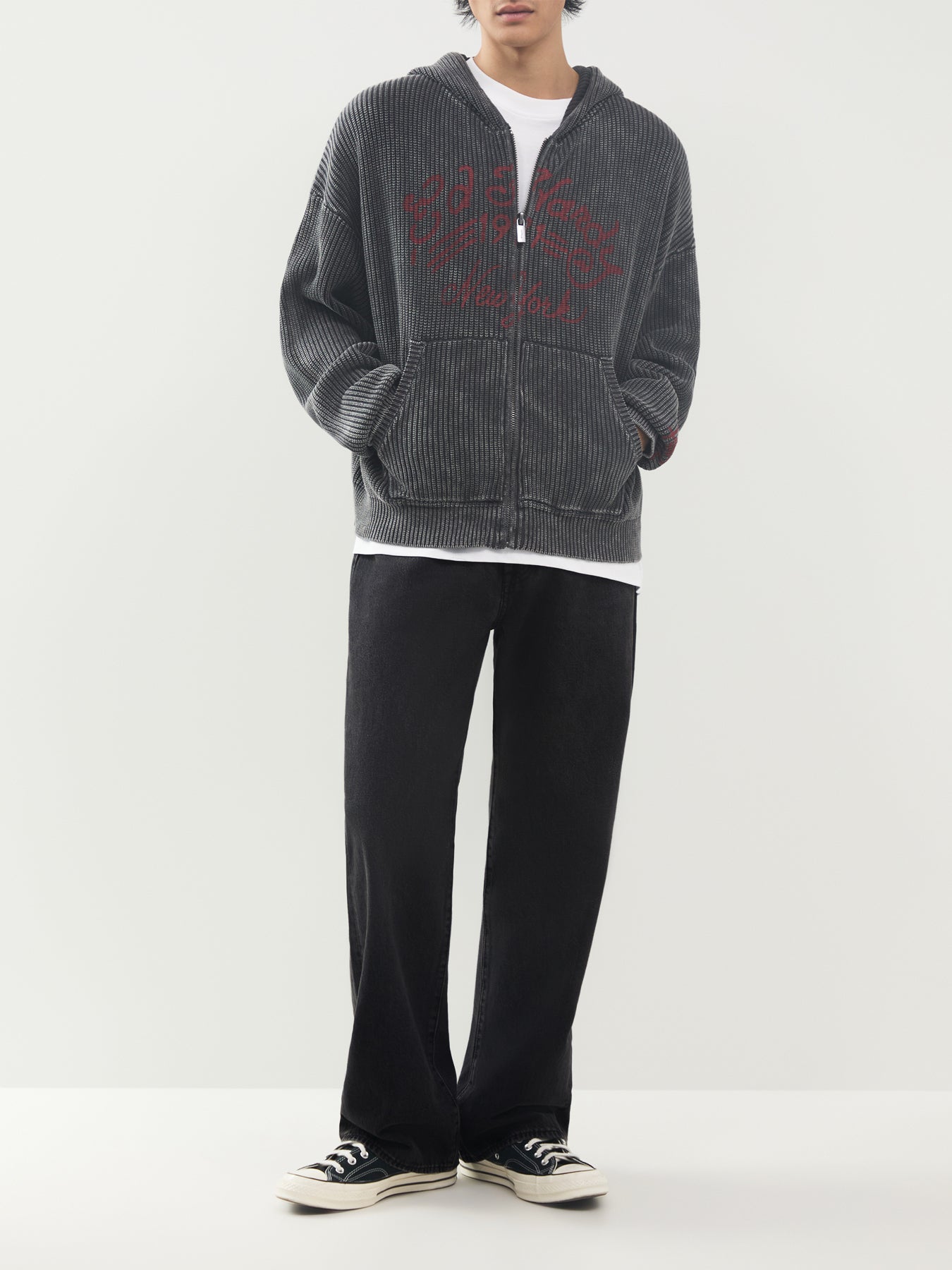 Soaring Dragon Cotton Knitted Hoodie