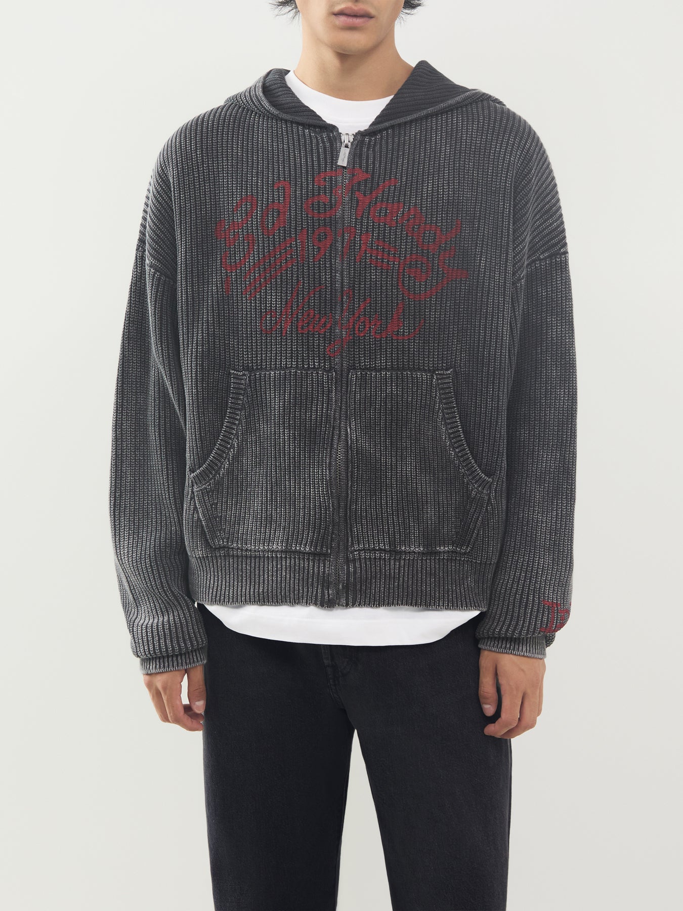 Soaring Dragon Cotton Knitted Hoodie