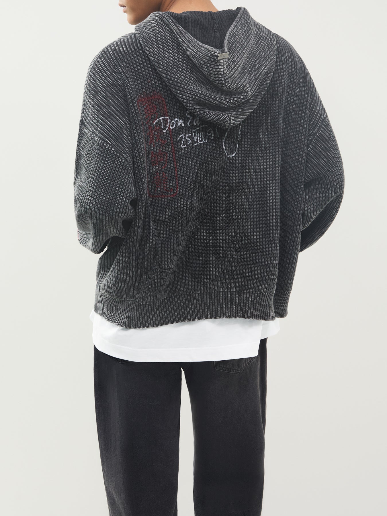 Soaring Dragon Cotton Knitted Hoodie