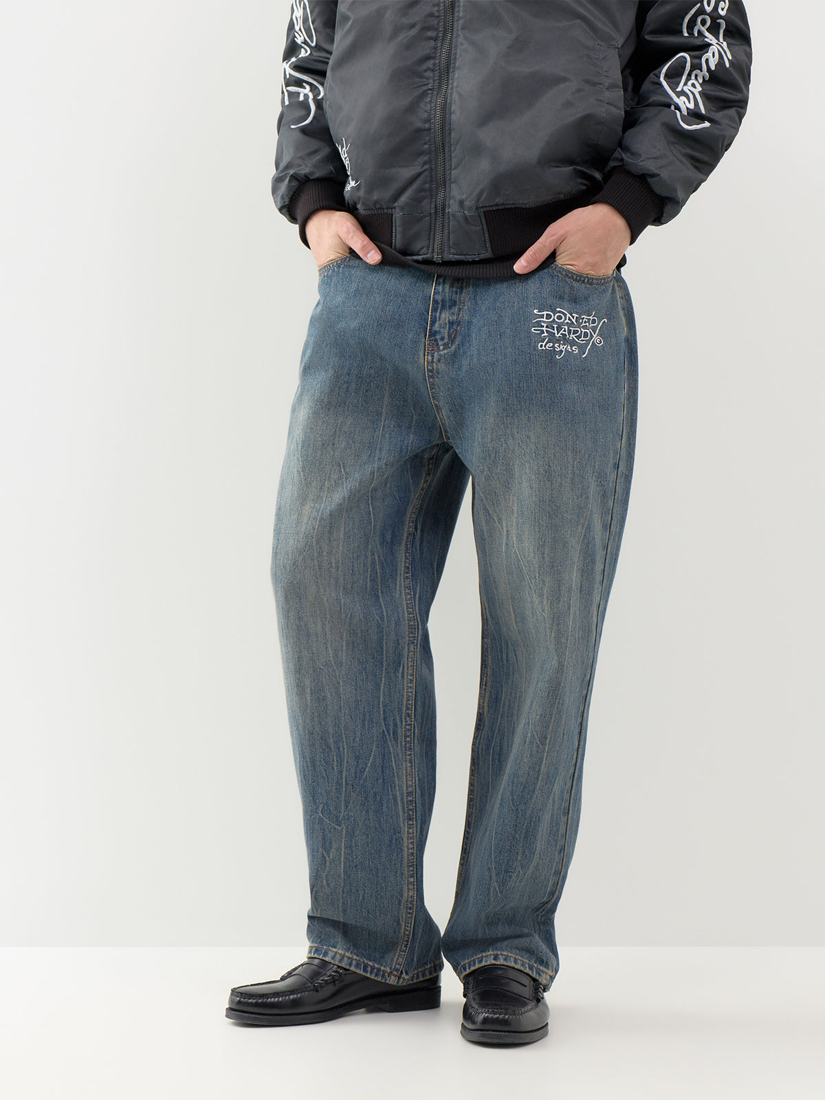 Flying Skull Relaxed Jeans