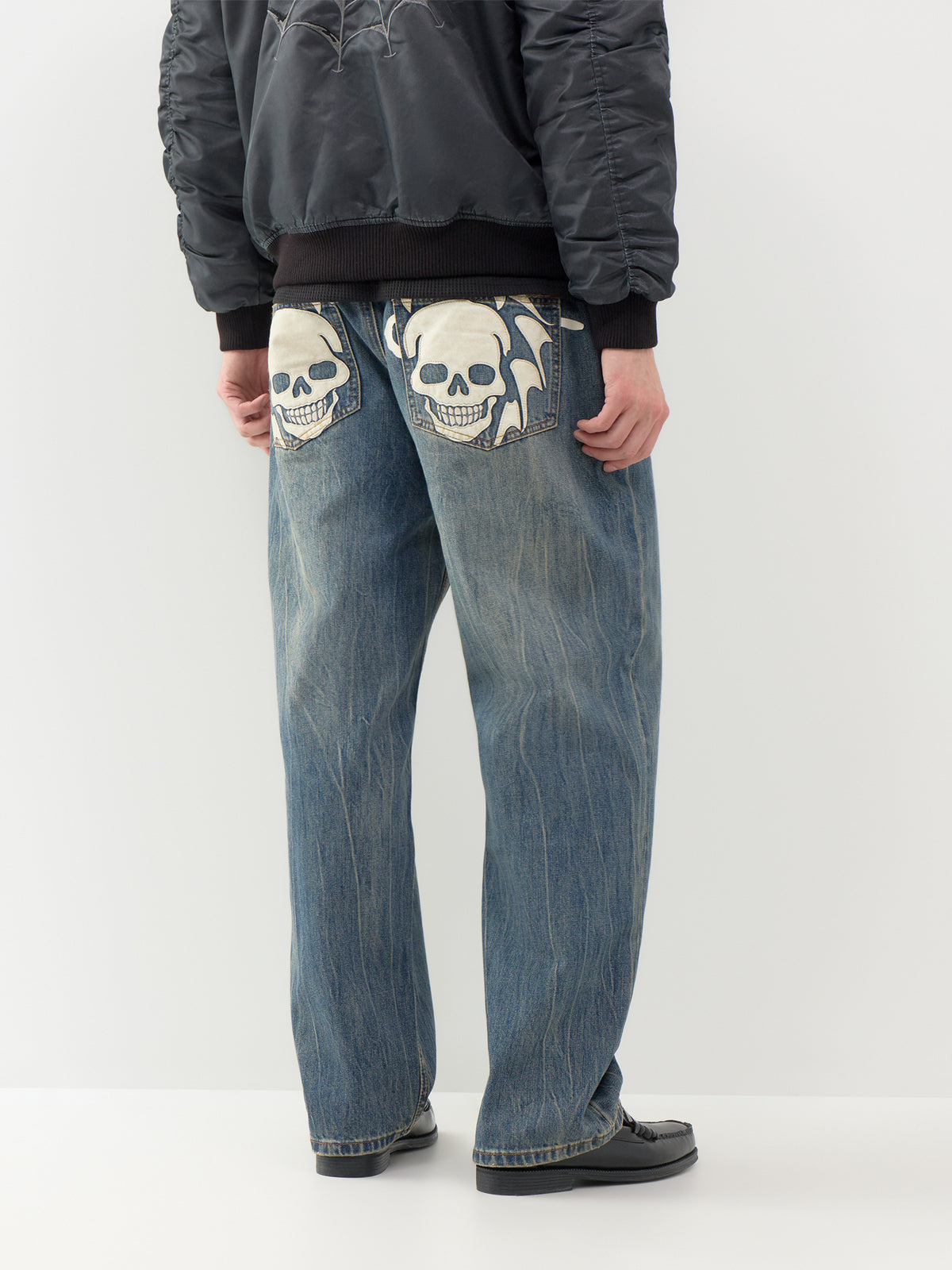 Flying Skull Relaxed Jeans