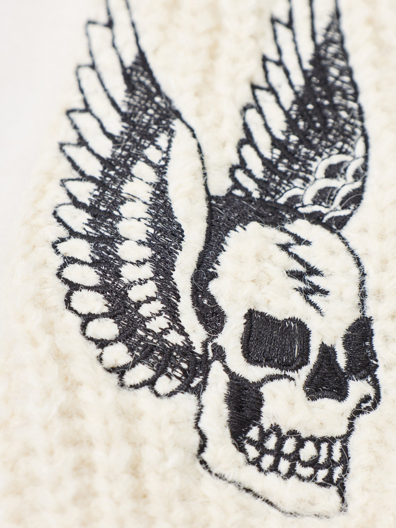 Flaming Skull Knit Trapper Hat