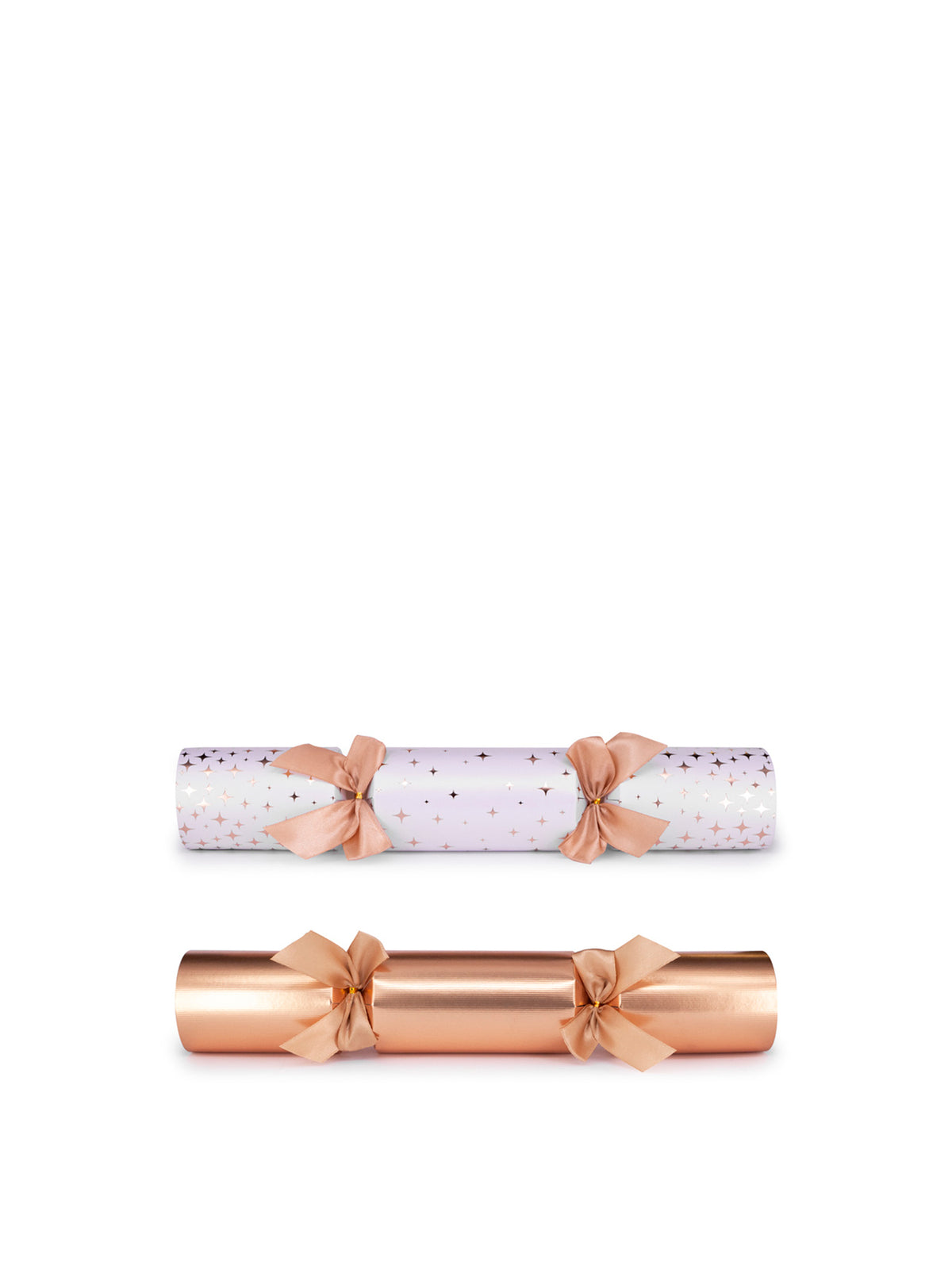 Golden Stars 14-Inch 8-Piece Christmas Cracker Set - Gold