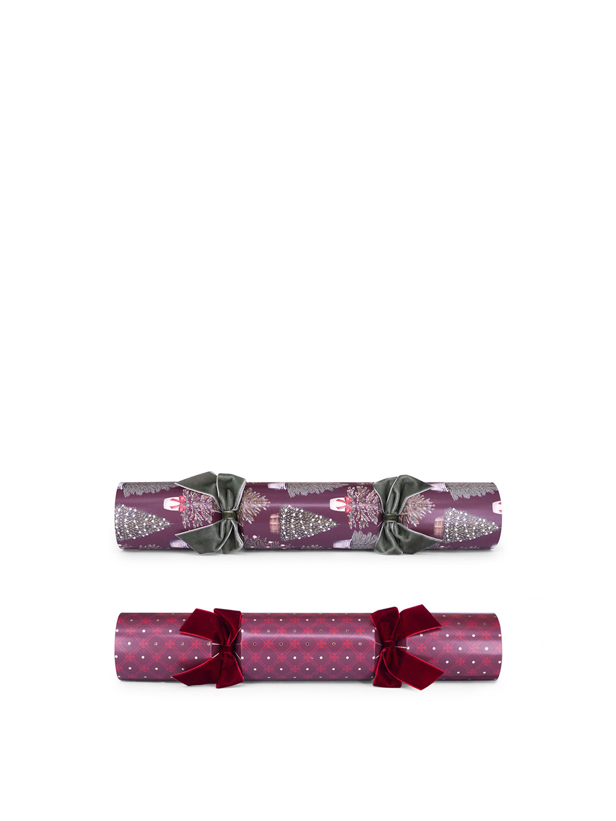 Laura Ashley Farley Festive Trees 13-Inch Christmas Crackers - Multi