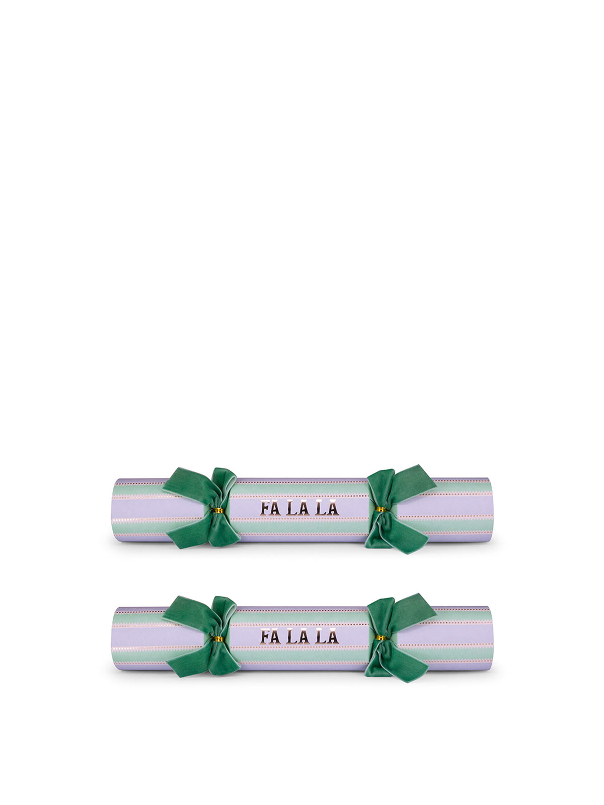 Yvonne Ellen Fa La La 12-Inch Christmas Crackers - Green
