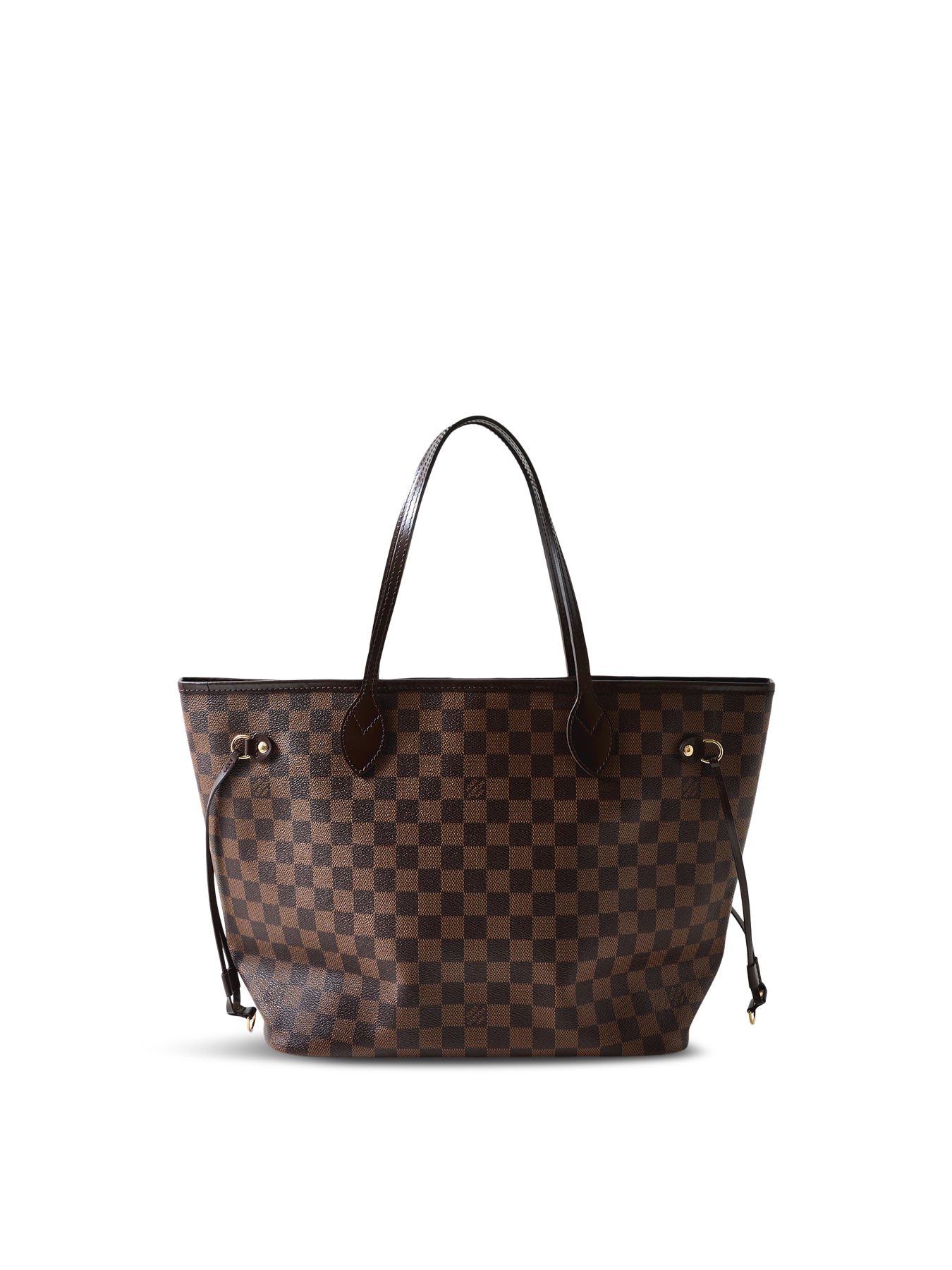 Vintage Damier Ebene Neverfull MM Tote Bag Brown