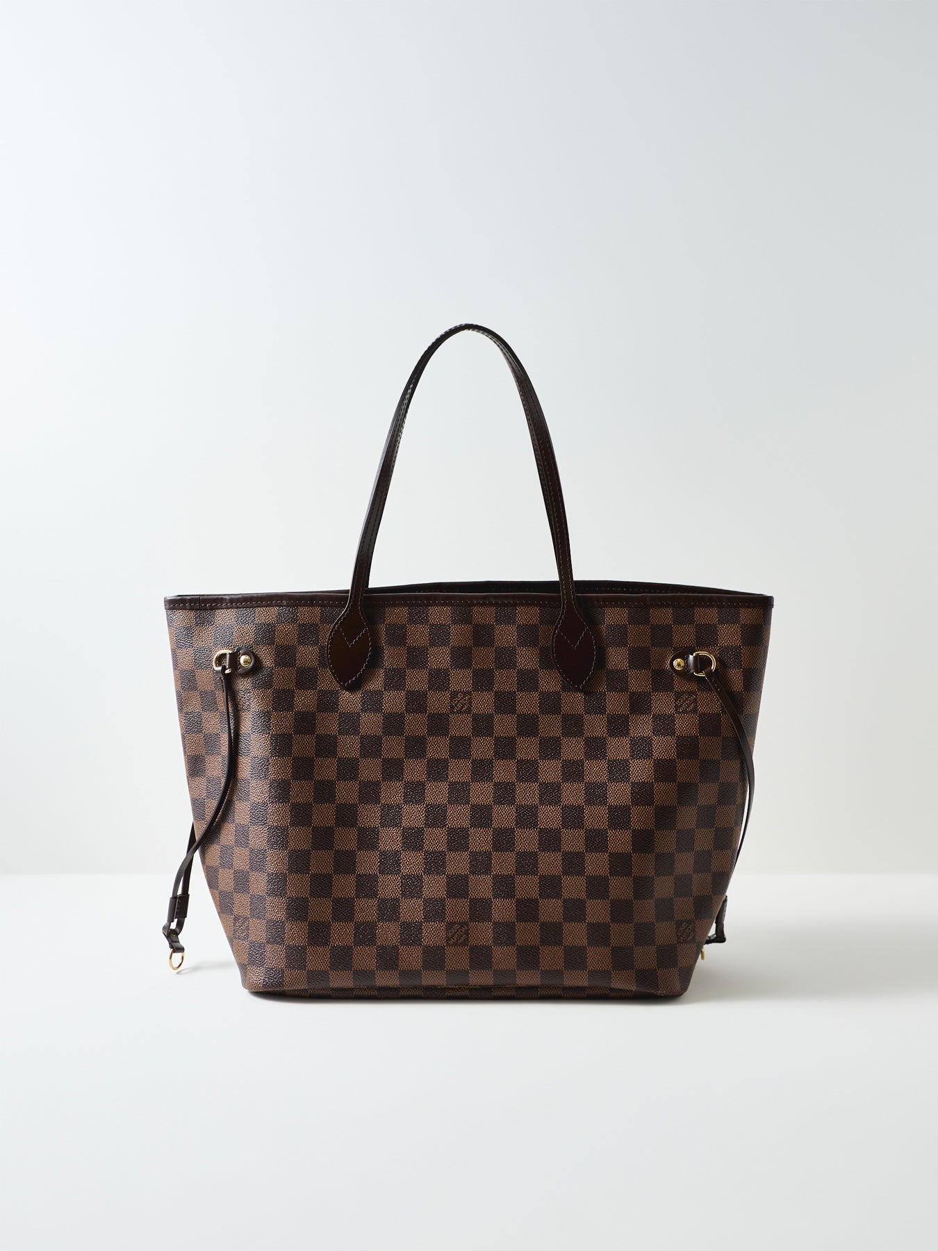 Vintage Damier Ebene Neverfull MM Tote Bag Brown