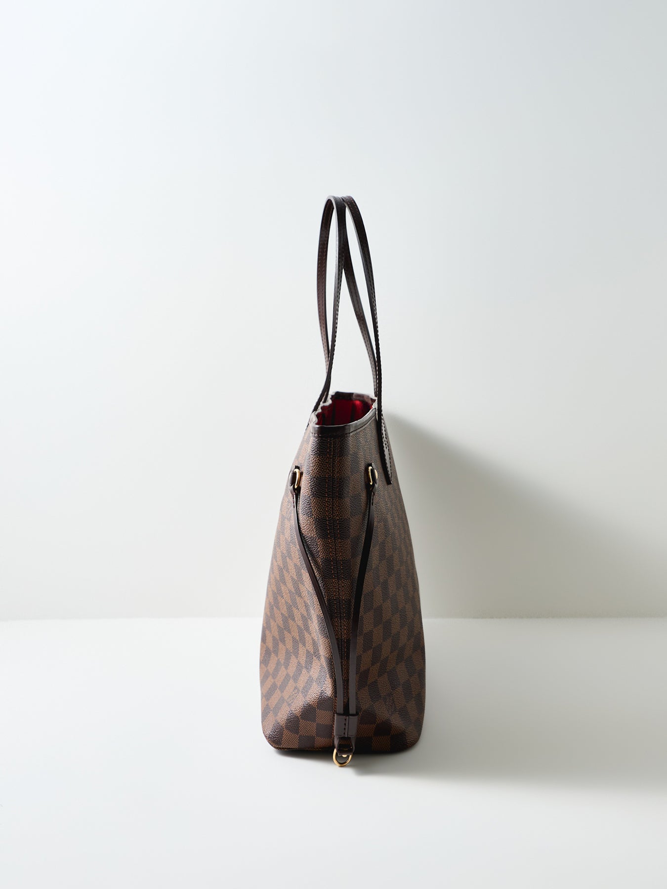 Vintage Damier Ebene Neverfull MM Tote Bag Brown