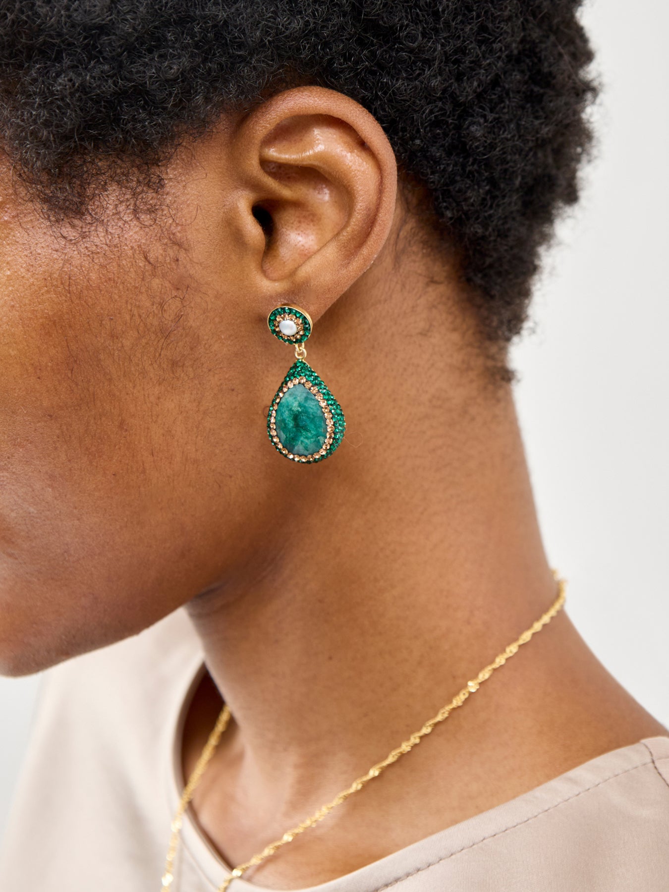 Emerald Drop Earrings