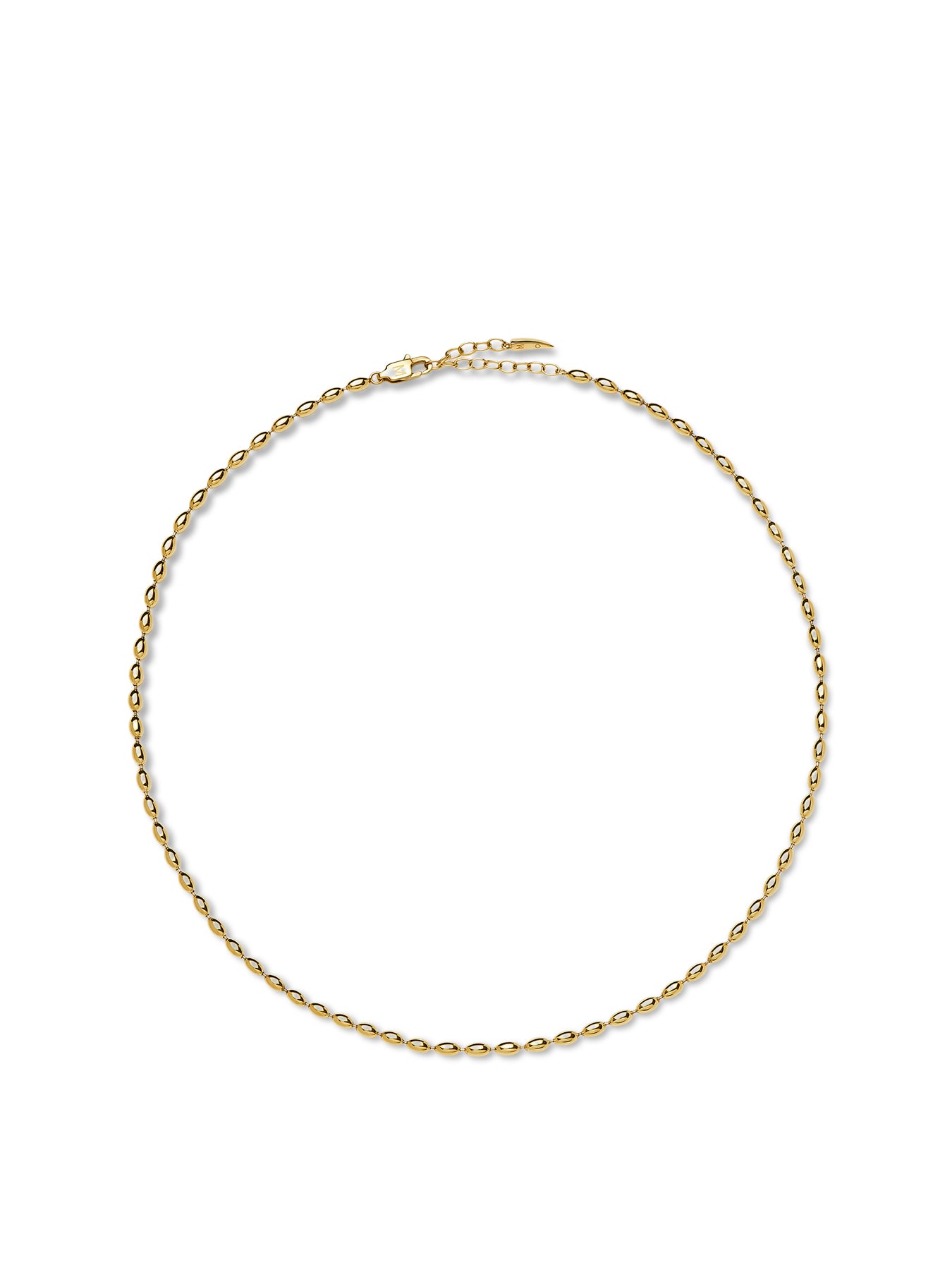 Molten Olive Chain Necklace Gold