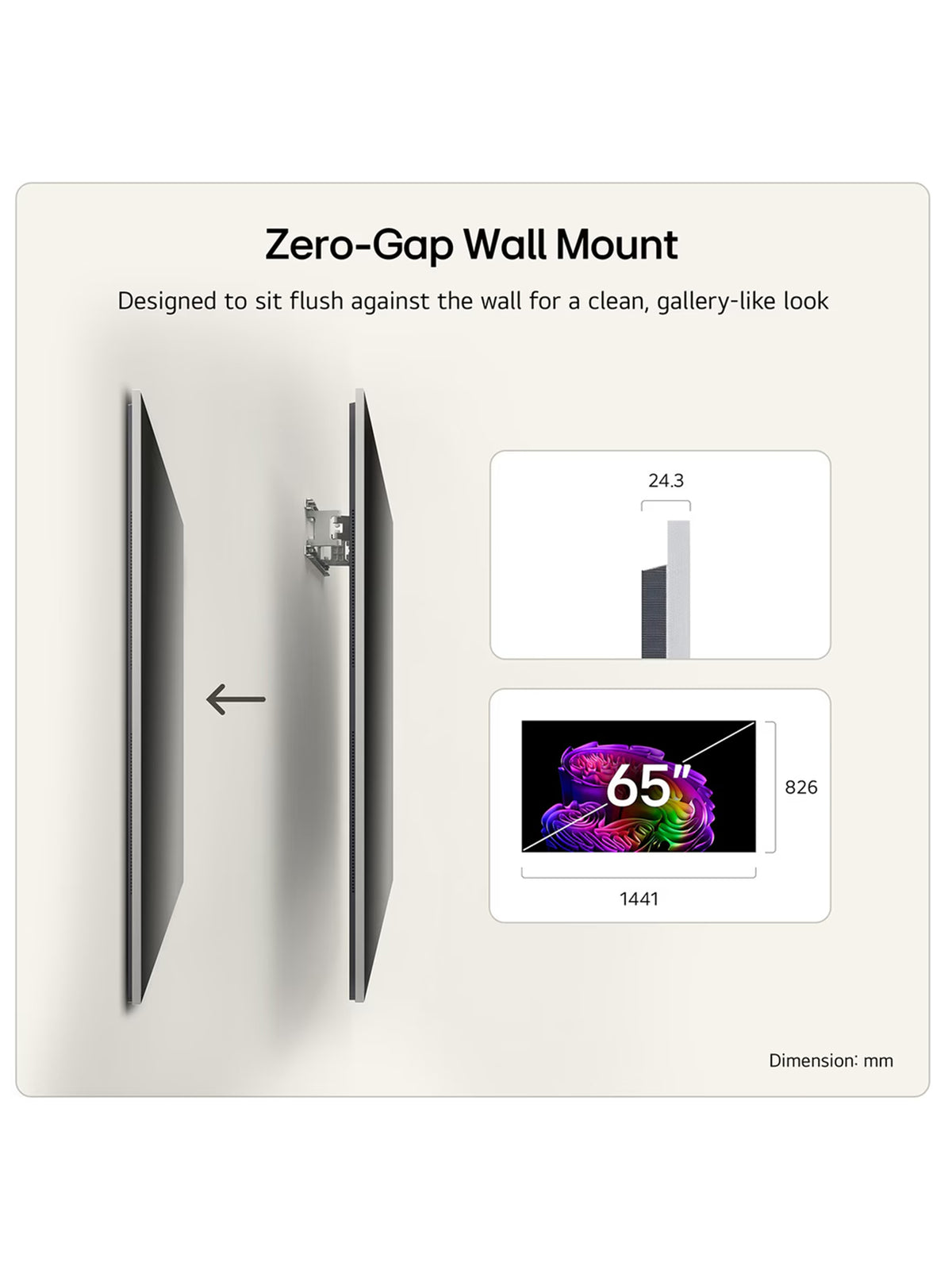 G6 65-Inch 4K OLED evo AI Wall-Mount Smart TV 2026
