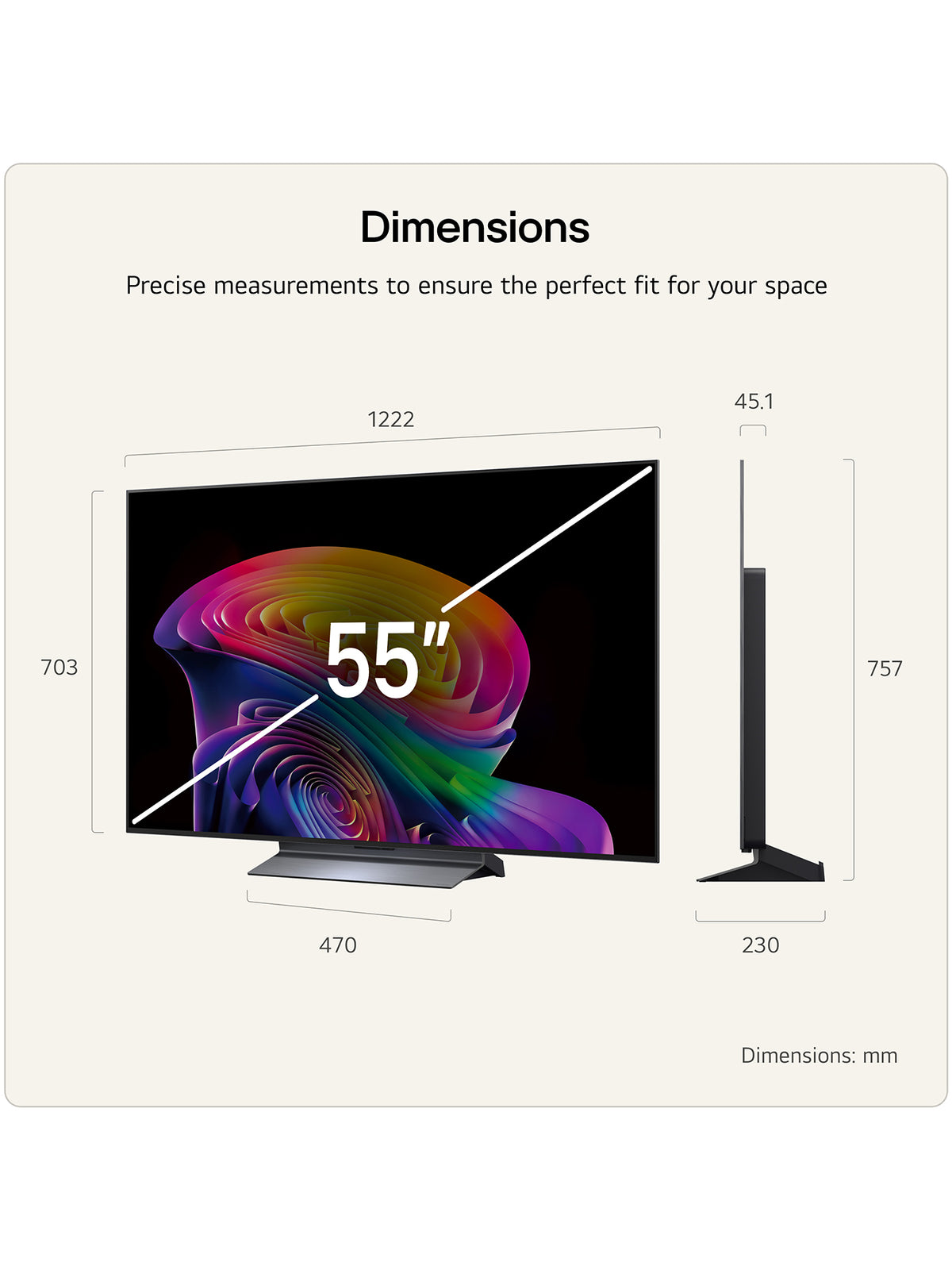 C66 55 Inch 4K OLED Evo AI Smart TV 2026