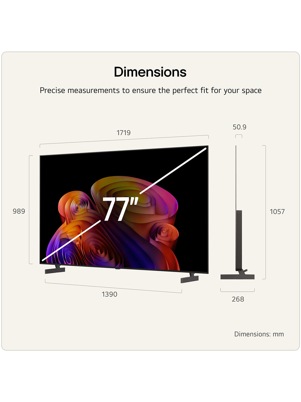 B6 77 Inch 4K OLED AI Smart TV 2026