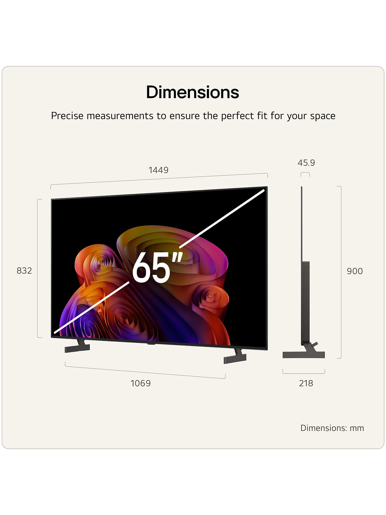 B6 65 Inch 4K OLED AI Smart TV 2026