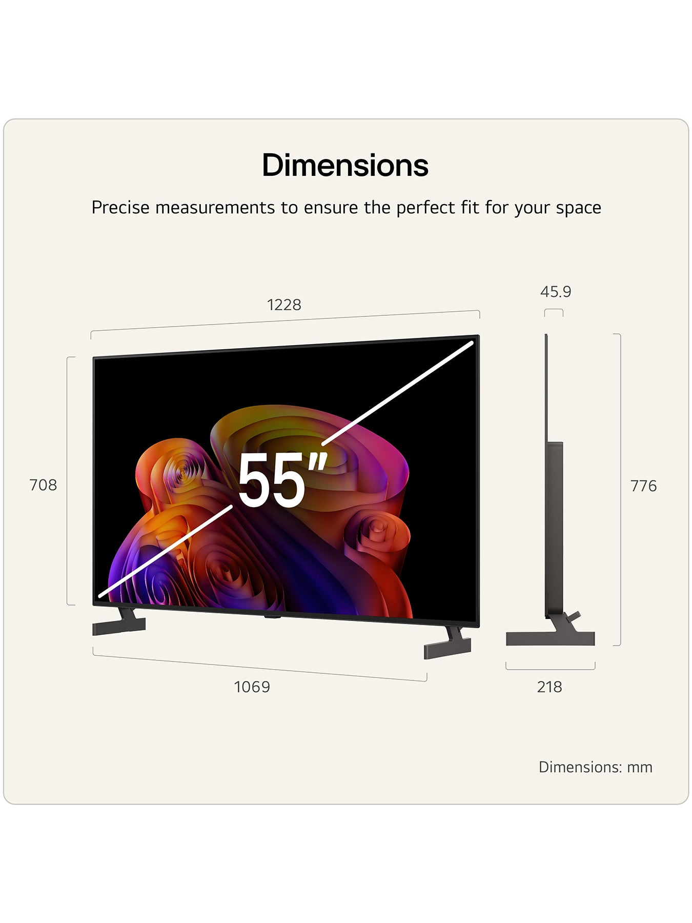 B6 55 Inch 4K OLED AI Smart TV 2026