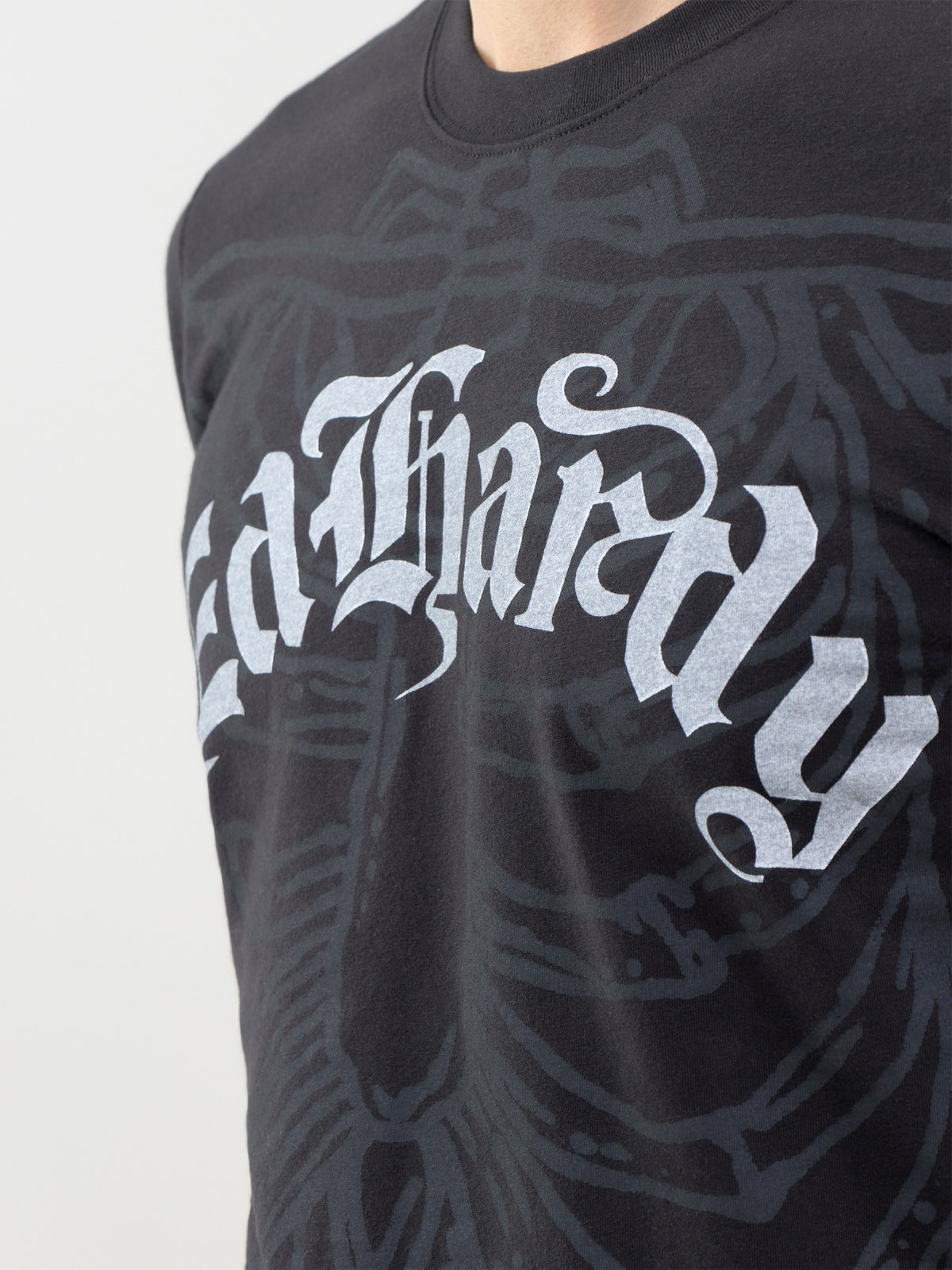 Gothic Skeleton Long Sleeve Graphic T-Shirt