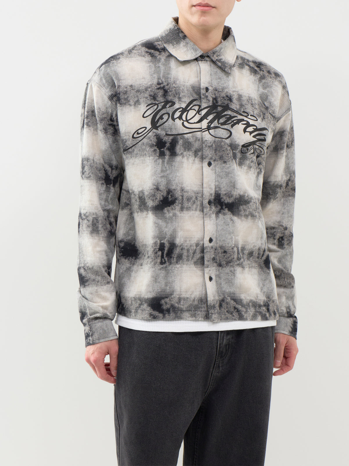 Dead or Alive Acid Wash Graphic Shirt
