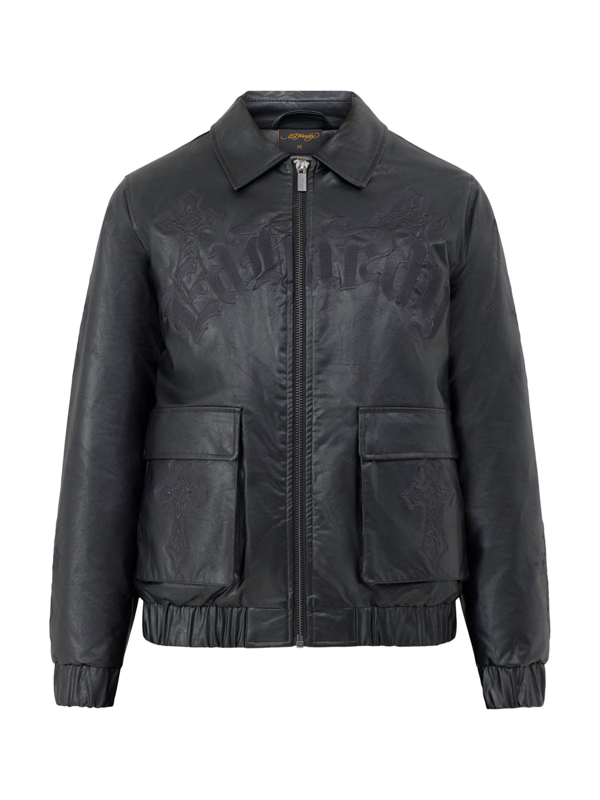 Gothic Embroidered Cross Relaxed Jacket