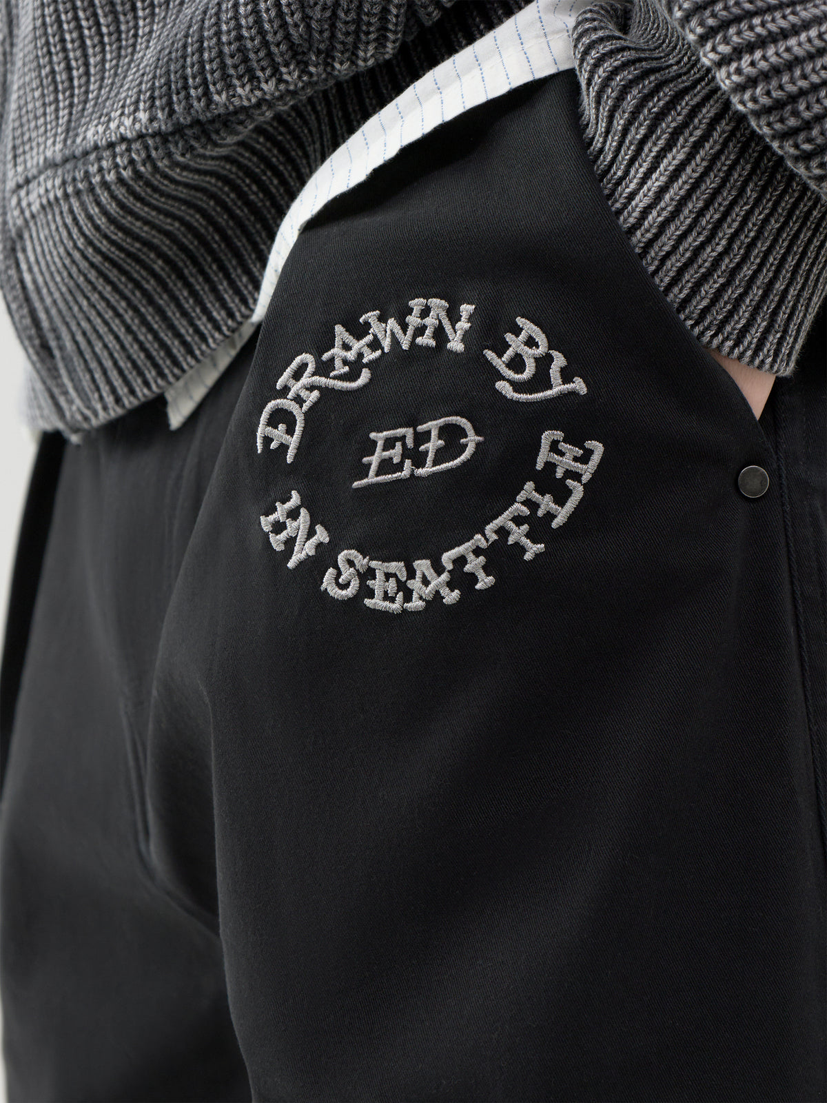 Dragon City Embroidered Trousers