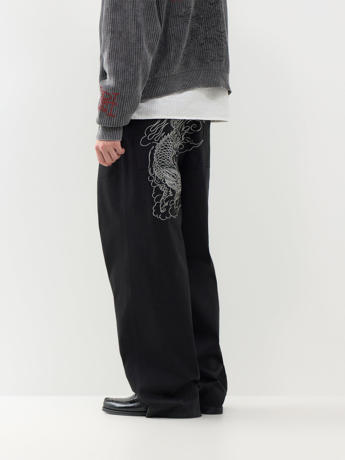 Dragon City Embroidered Trousers