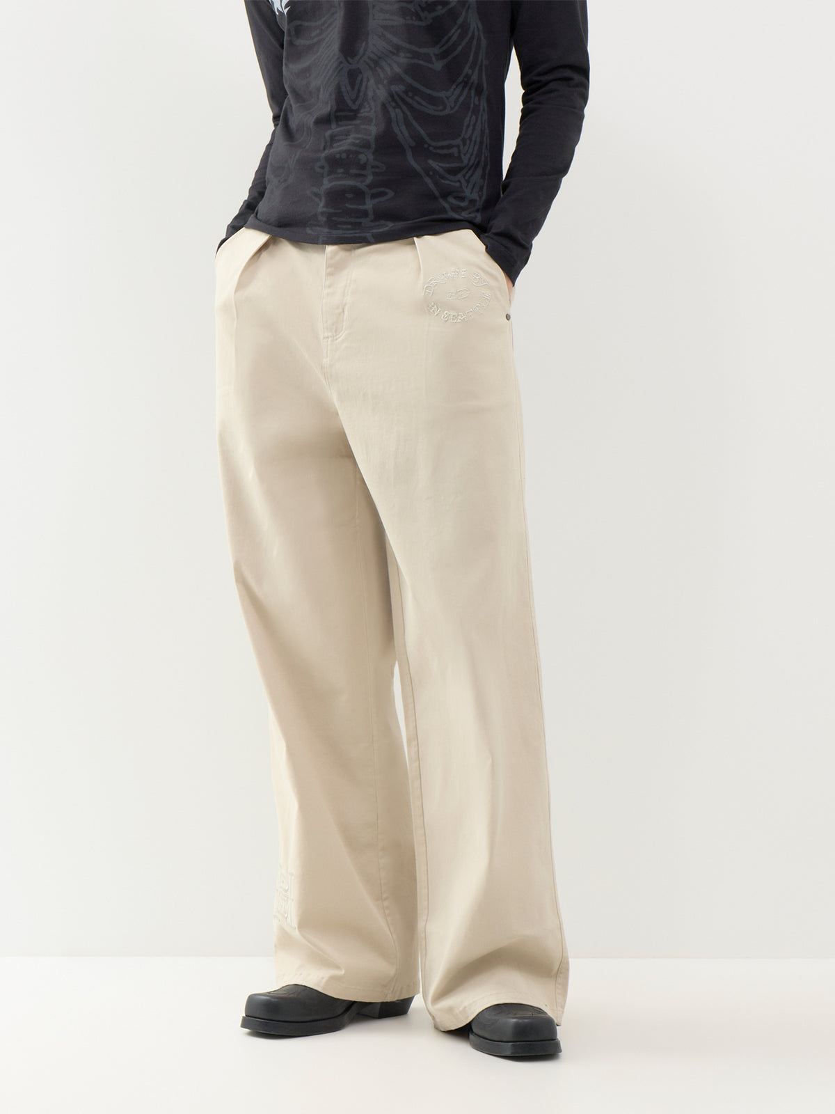 Dragon City Embroidered Trousers