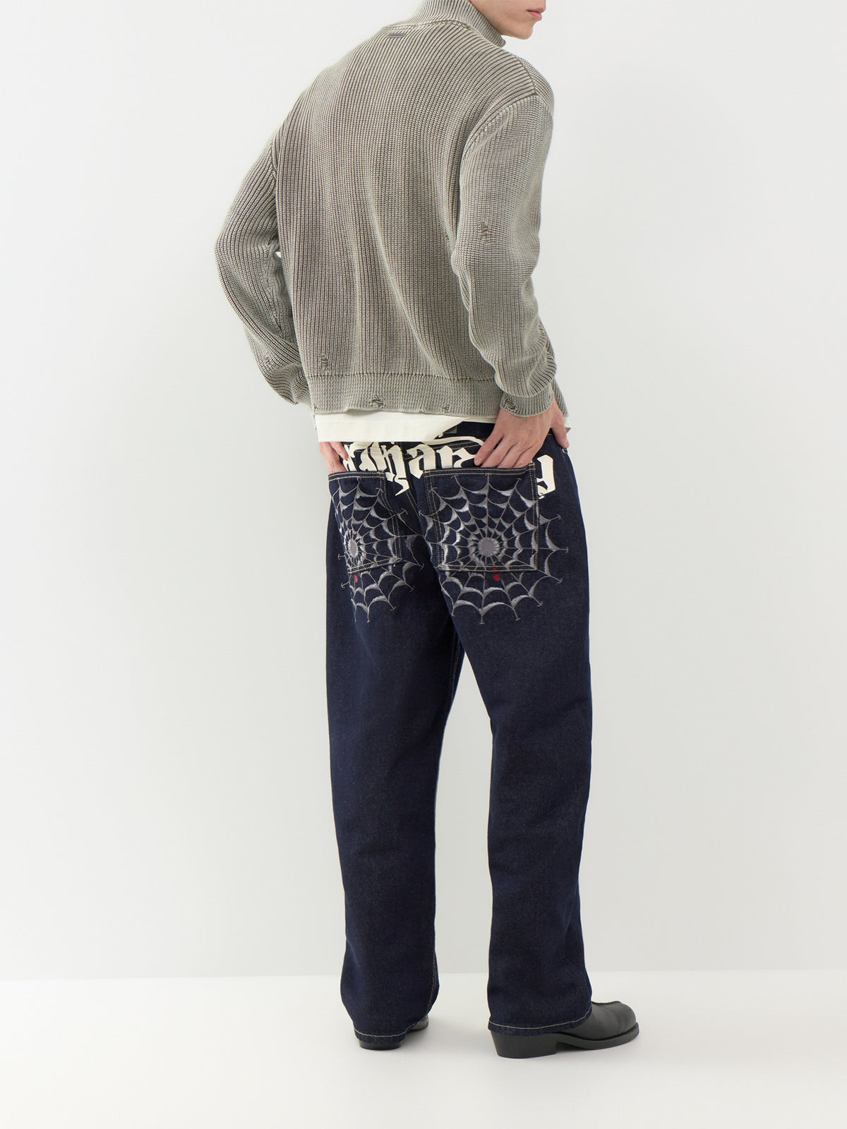 Black Window Relaxed Jeans