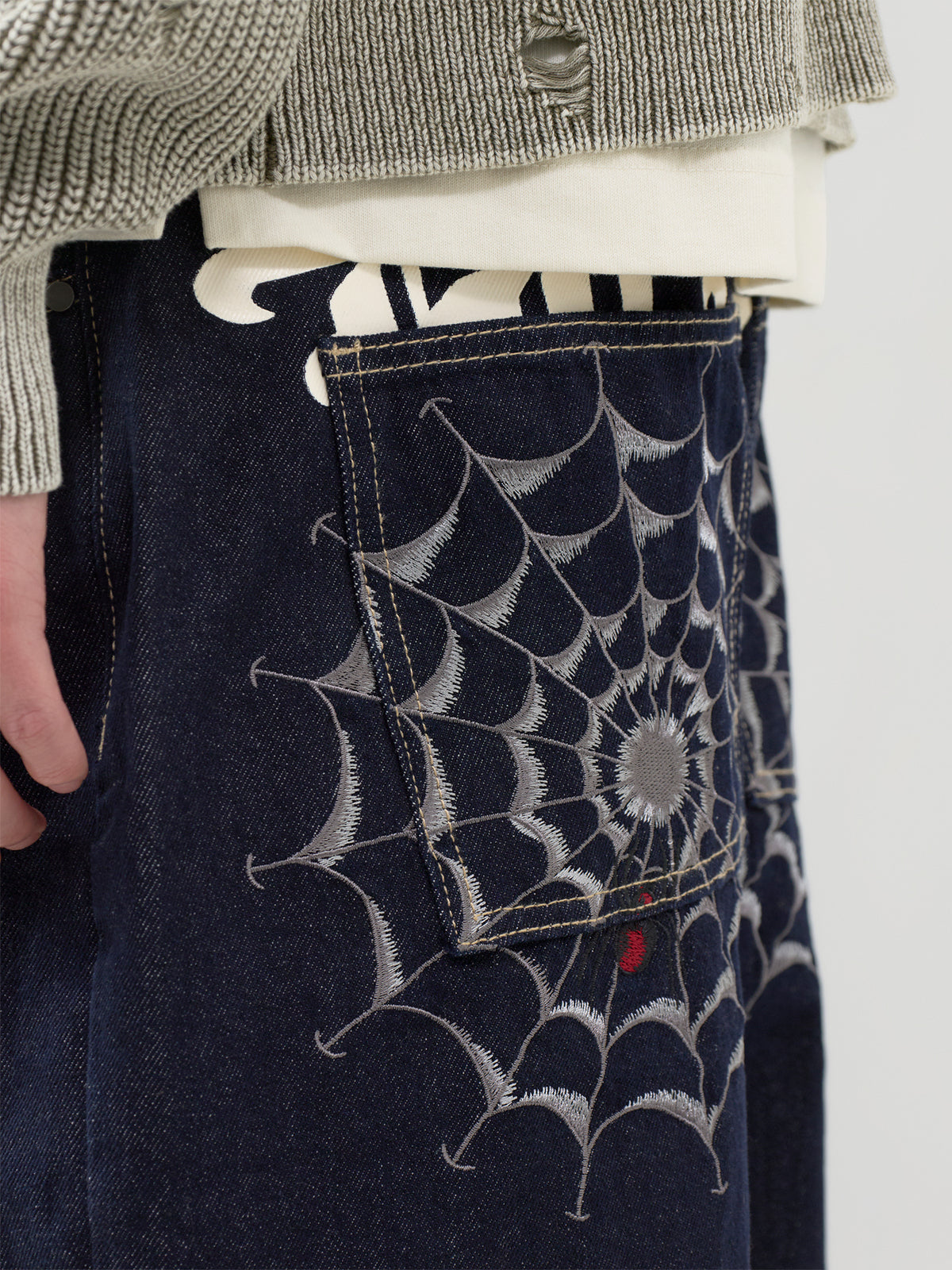 Black Window Relaxed Jeans