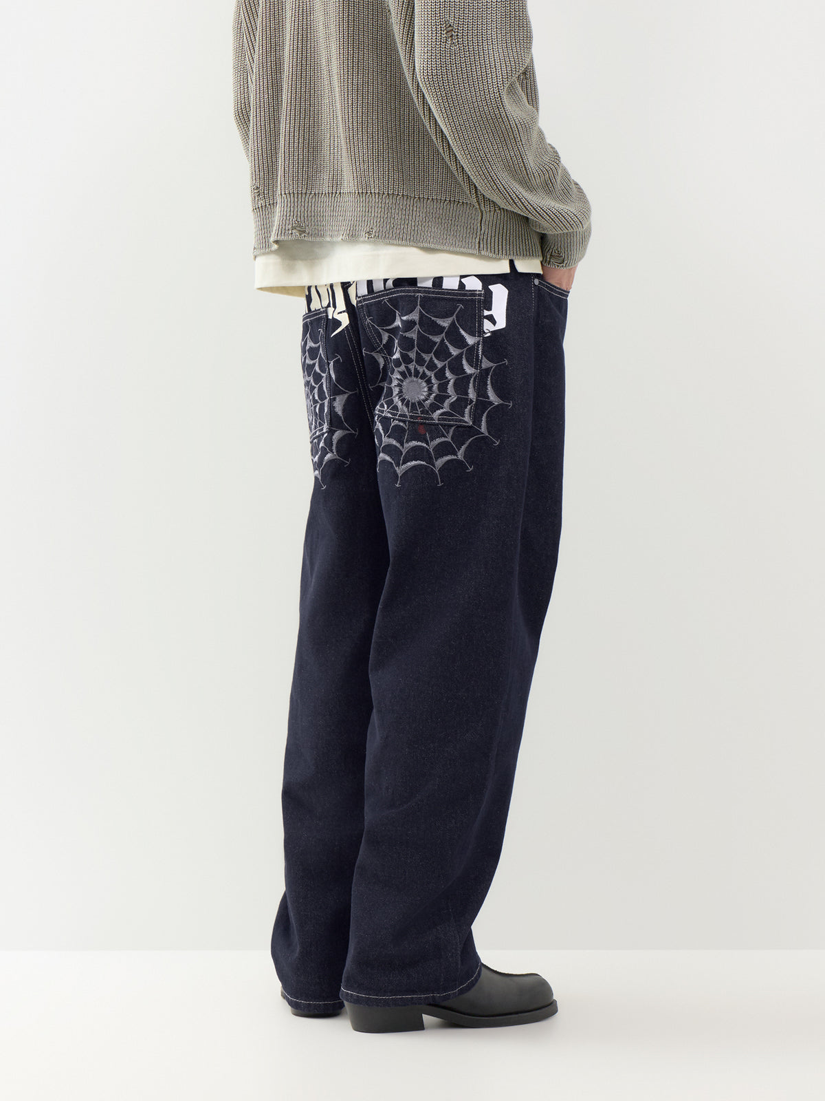 Black Window Relaxed Jeans
