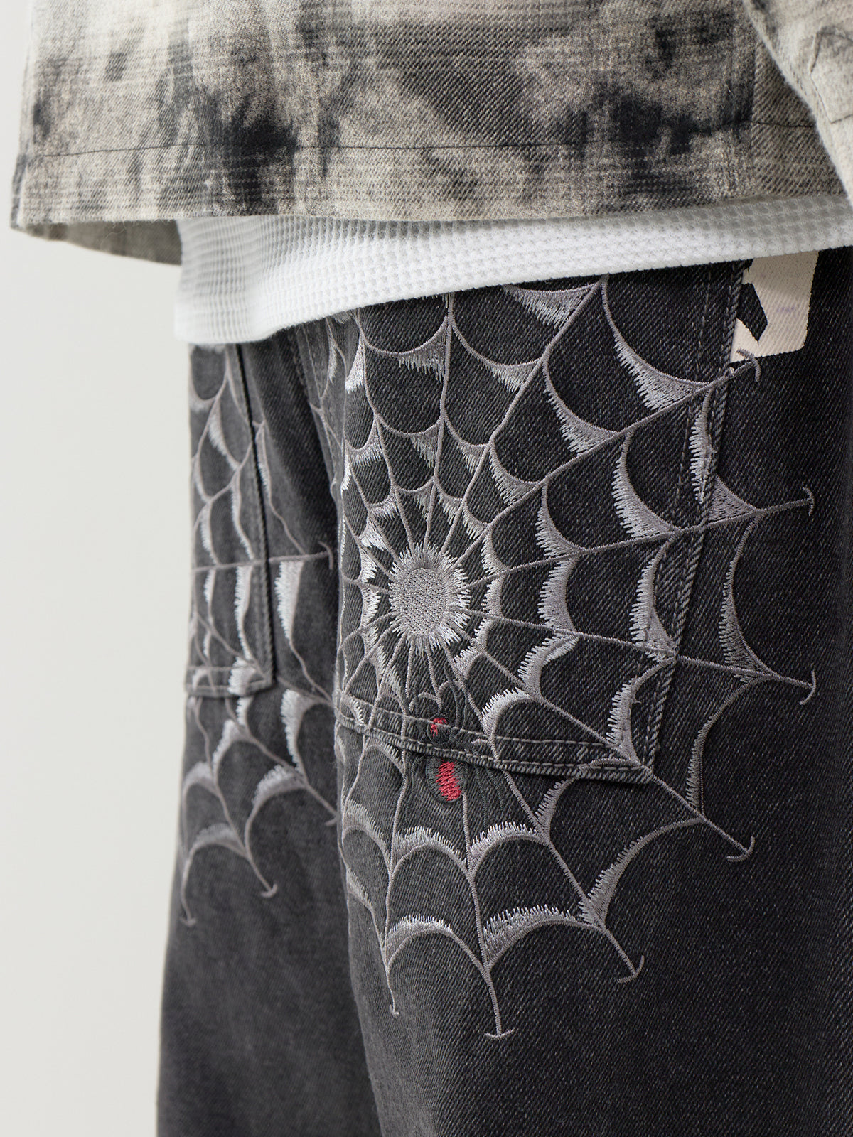 Black Window Relaxed Jeans