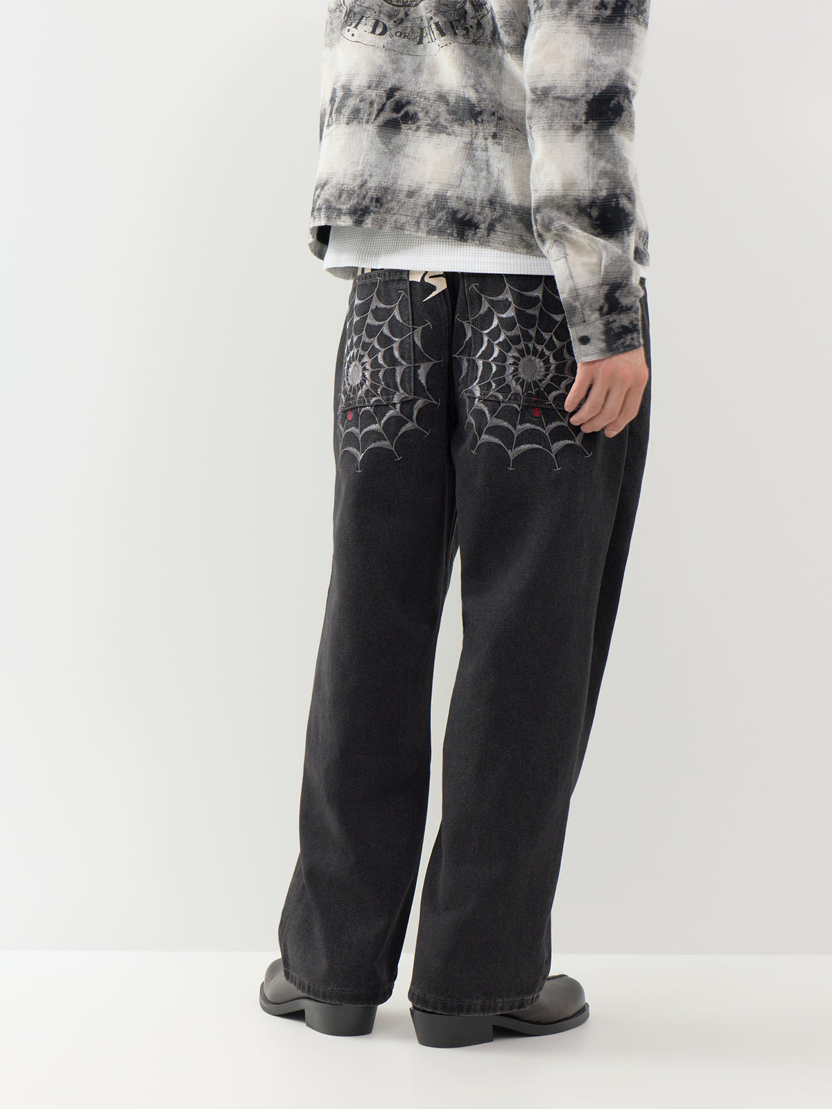 Black Window Relaxed Jeans