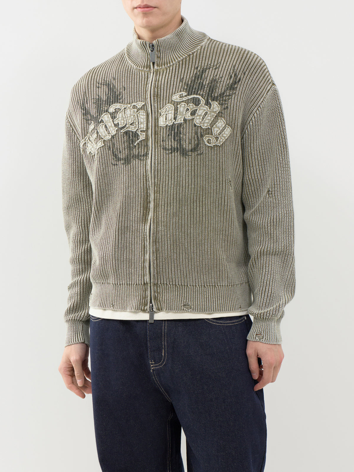 Distressed Knitted Jumper
