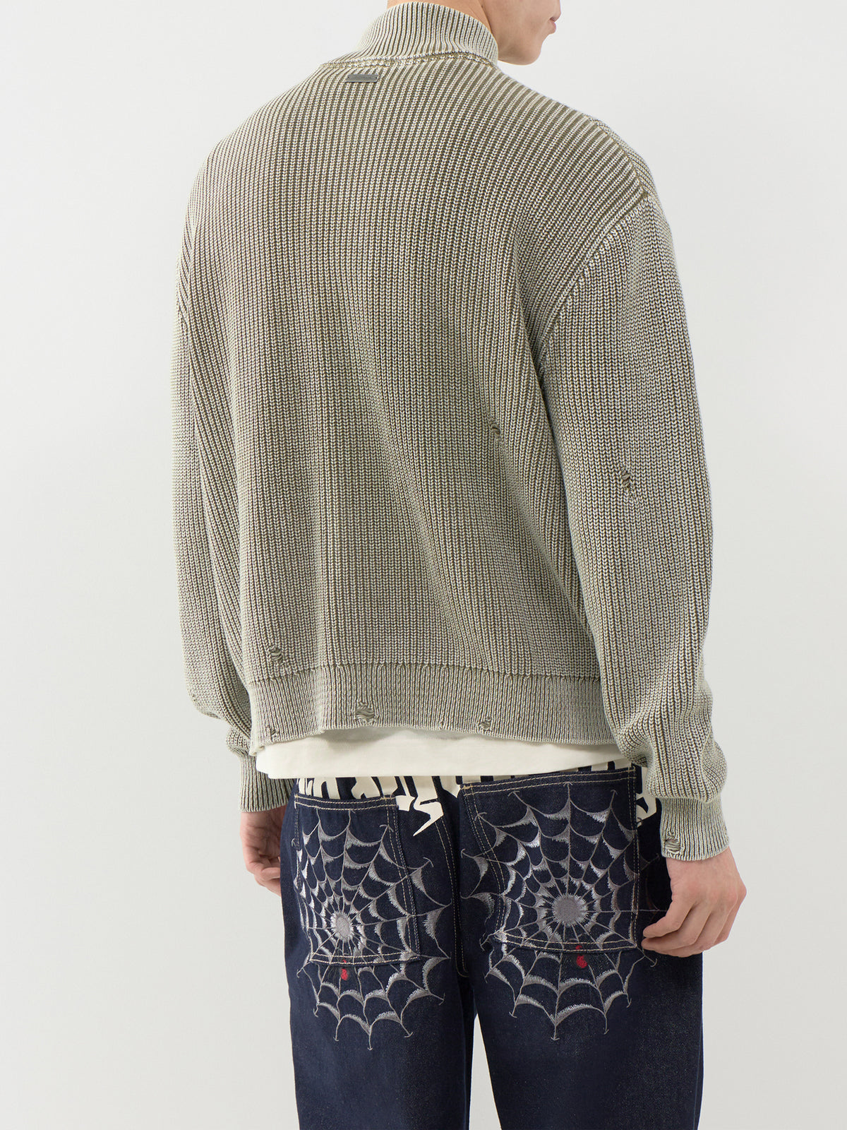 Distressed Knitted Jumper
