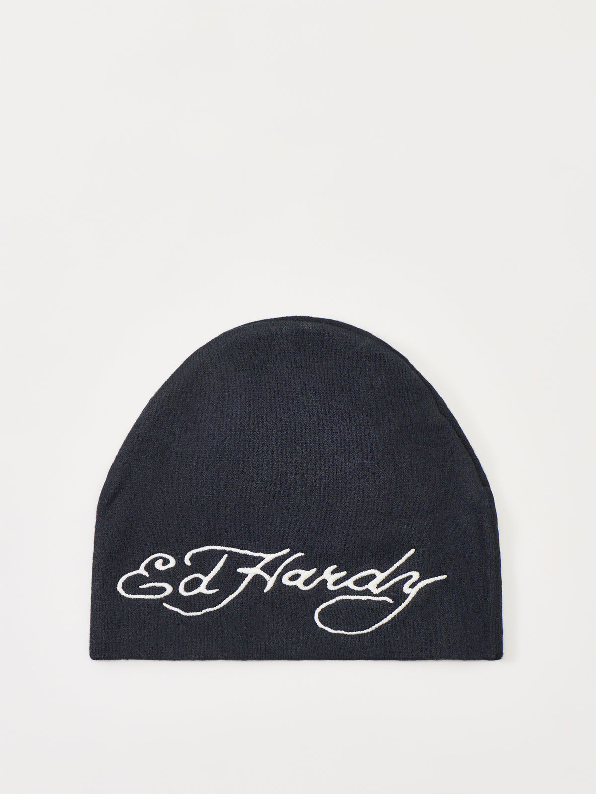 Skull PU Leather Appliqué Beanie
