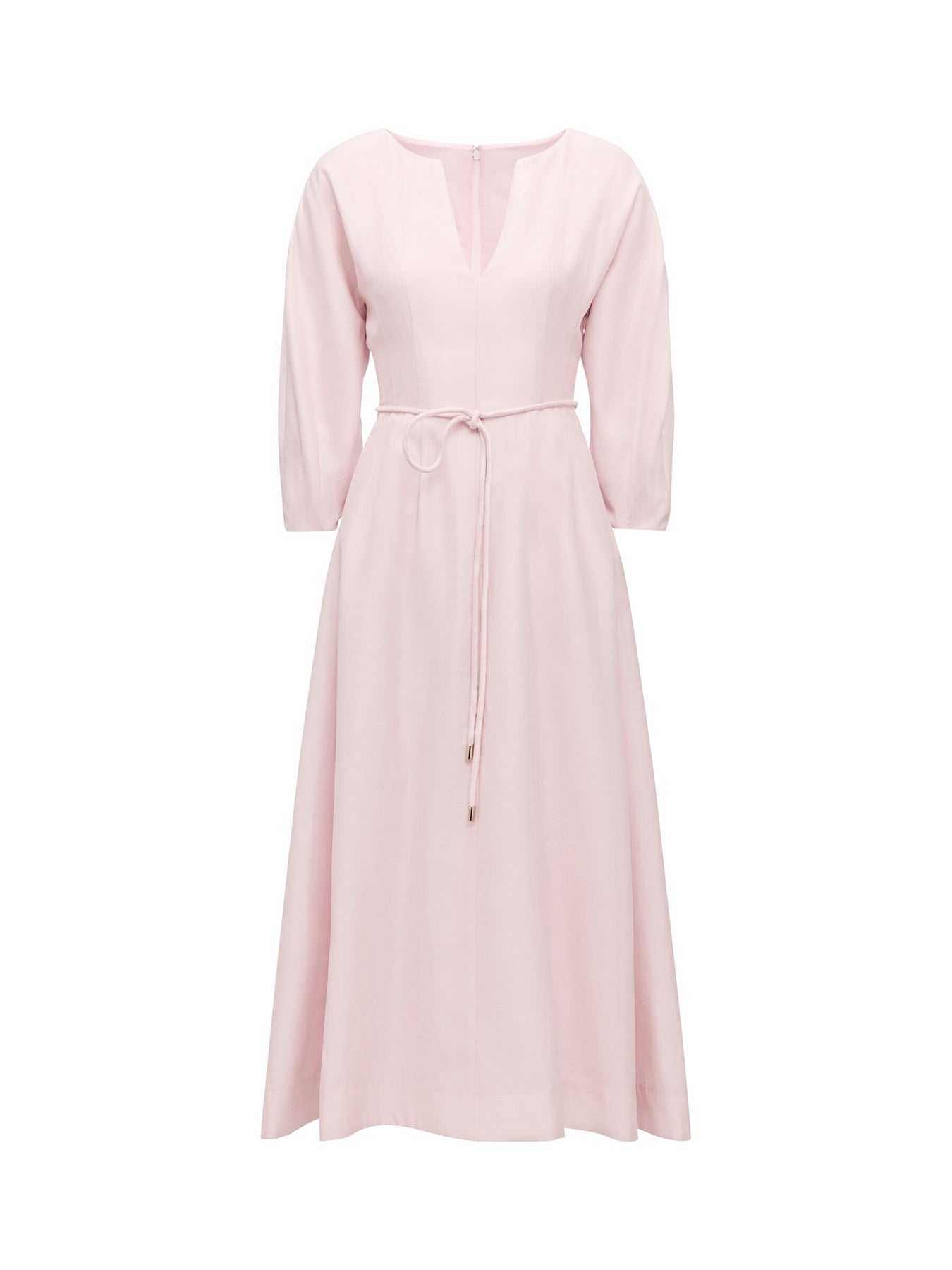 Scarlett Cocoon Sleeves Midi Dress Pink