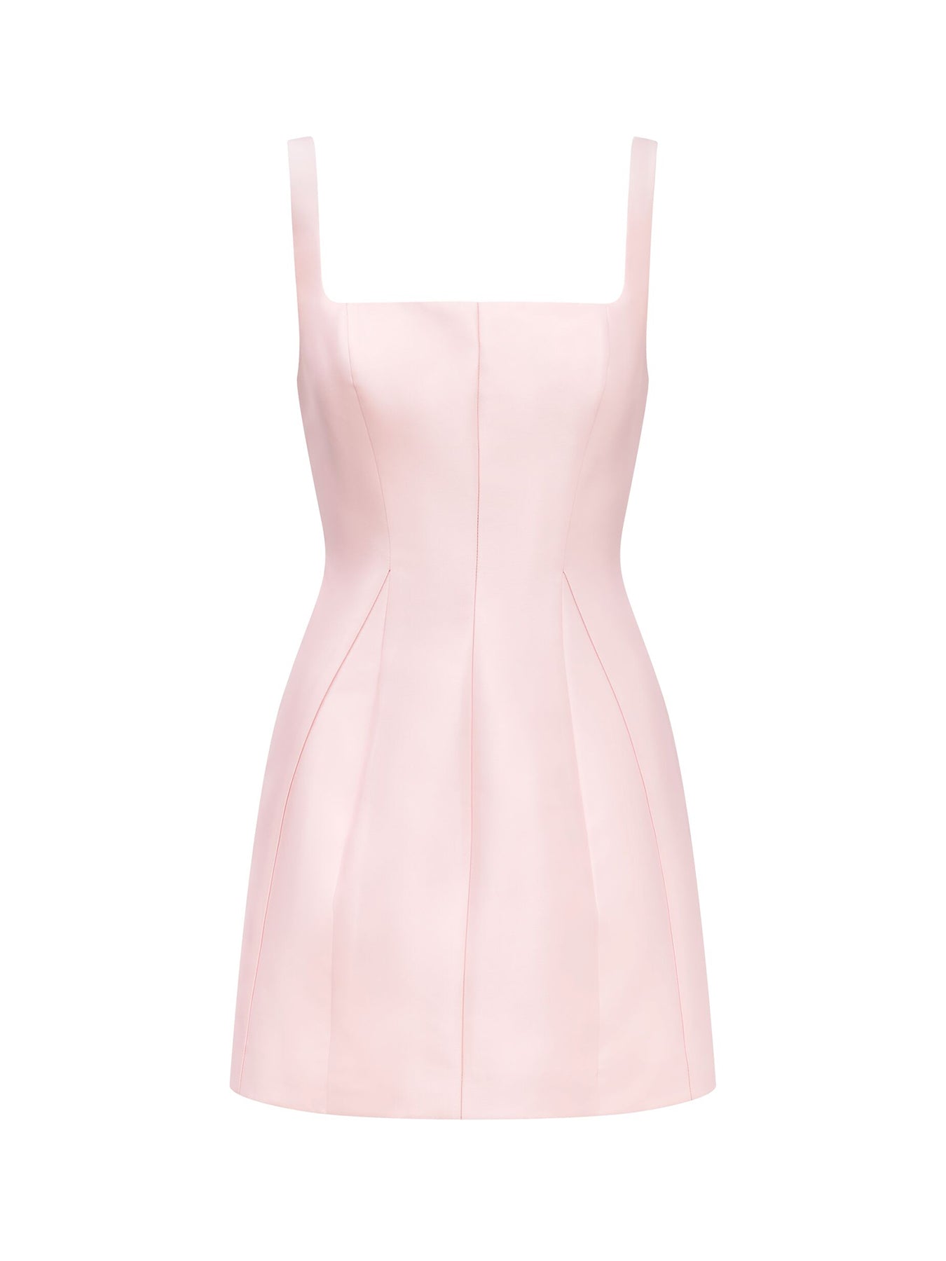 Kaitlyn Structured Satin Mini Dress Pink