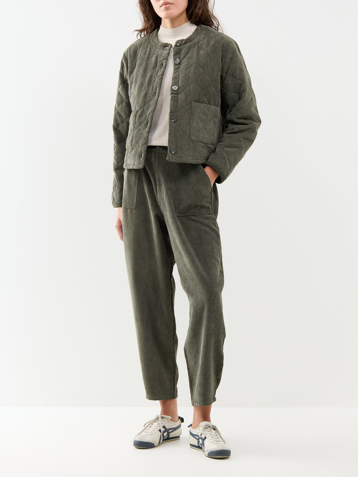 Bindi 21 Corduroy Jacket - Forest Night