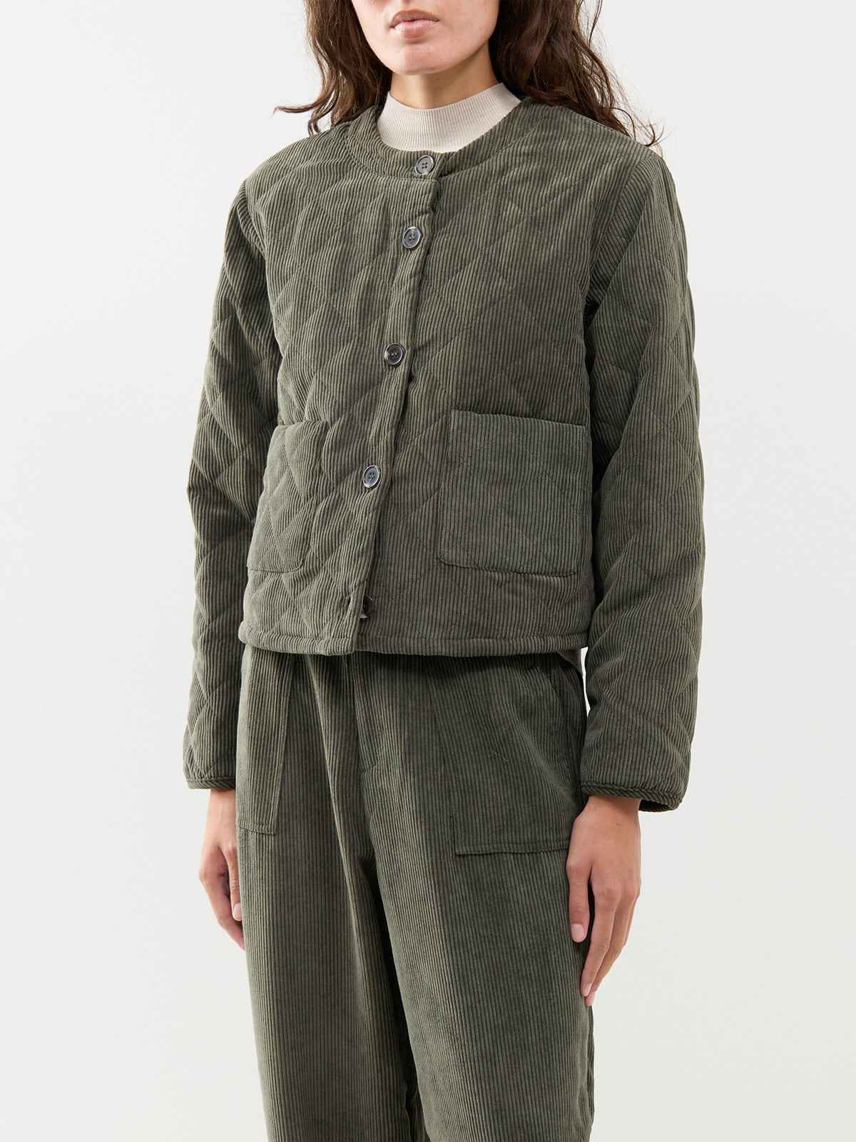 Bindi 21 Corduroy Jacket - Forest Night
