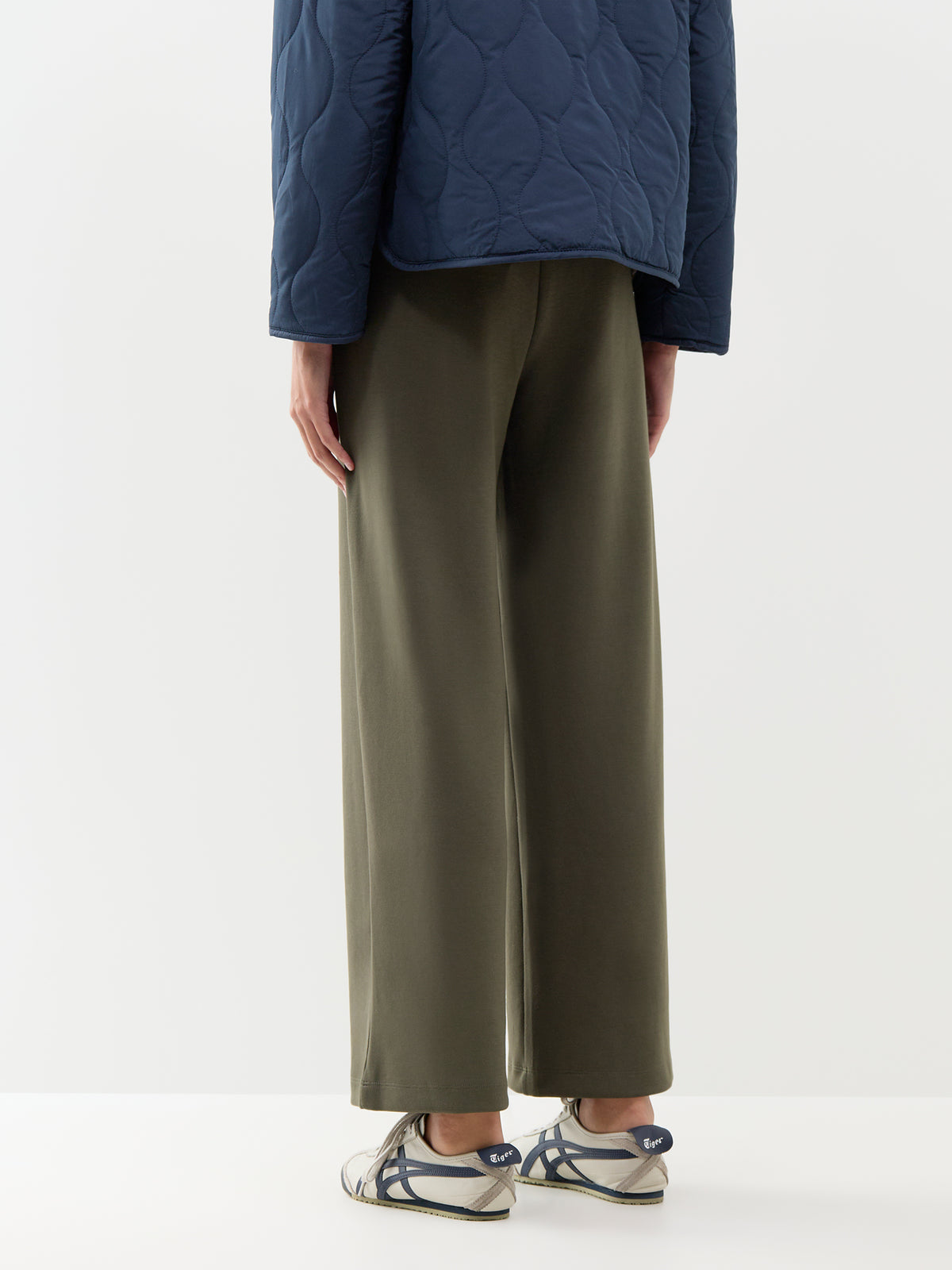 Banu 116 Modal Blend Wide-Leg Sweatpants - Forest Night