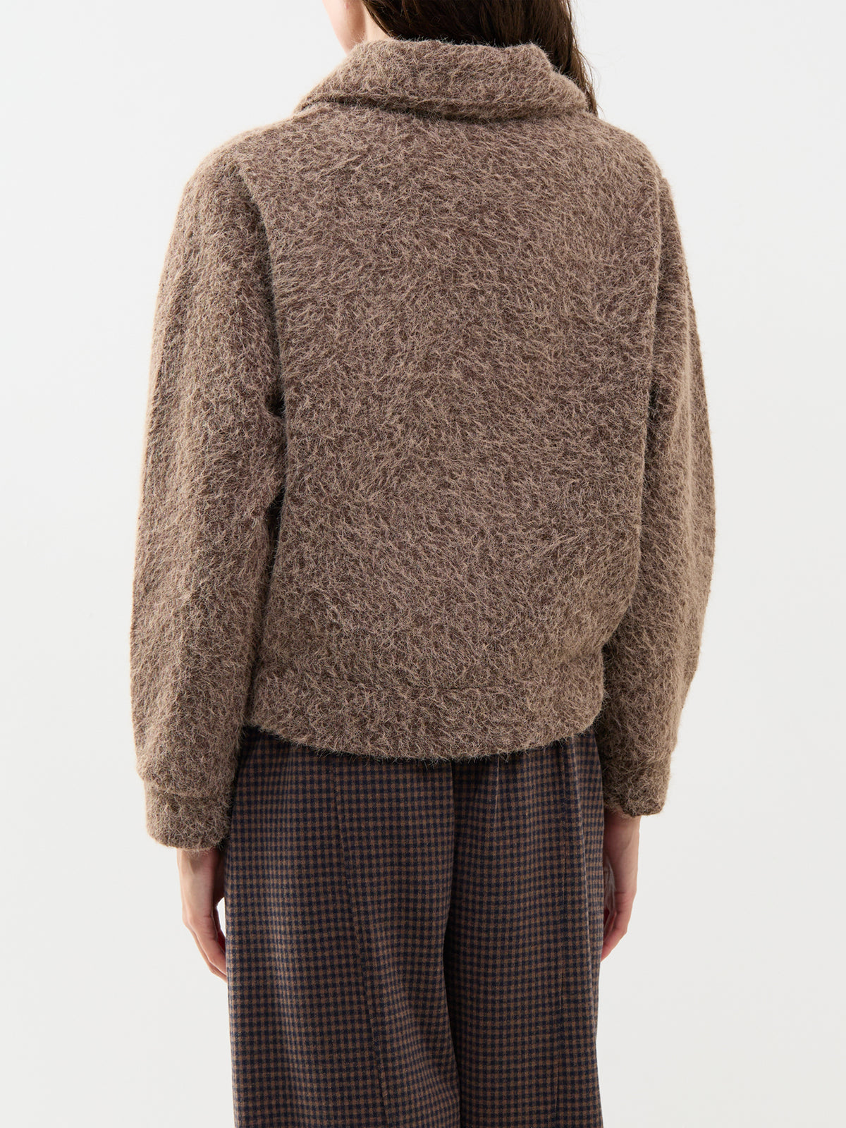Hira 2 Recycled Zip-Through Jacket - Chocolate Plum Melange