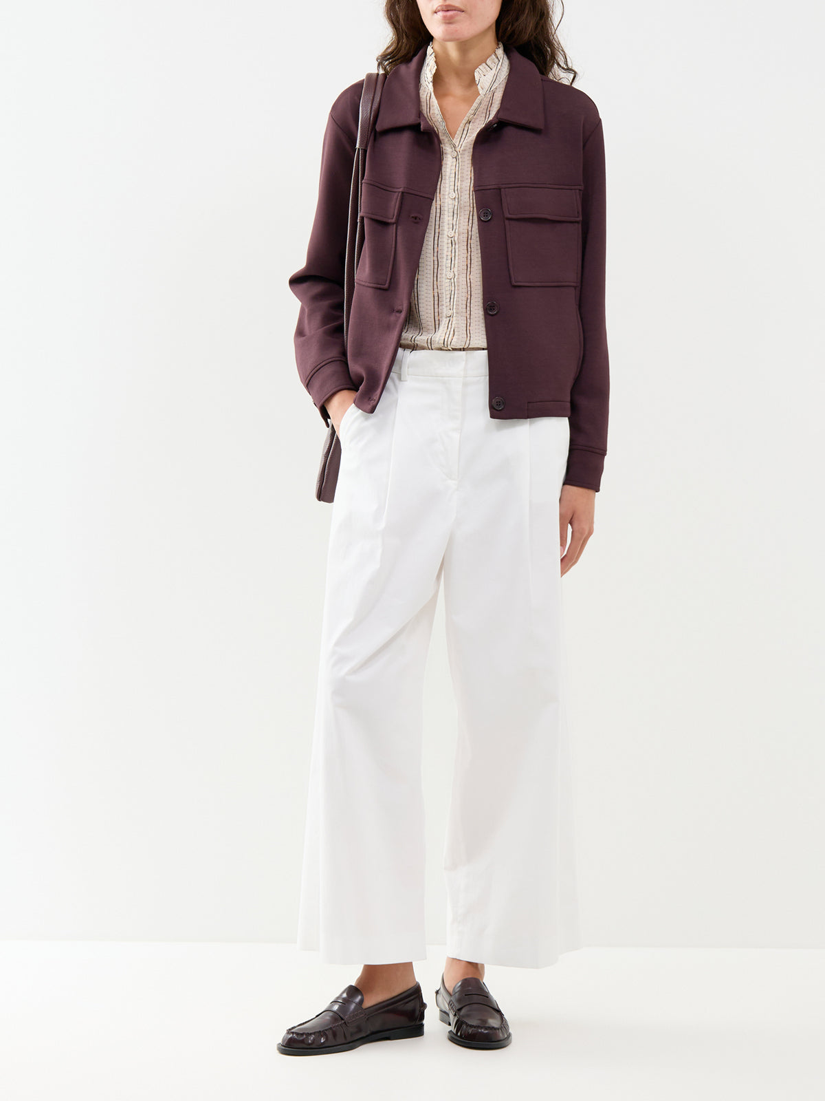 Banu 337 Modal Blend Jacket - Chocolate Plum