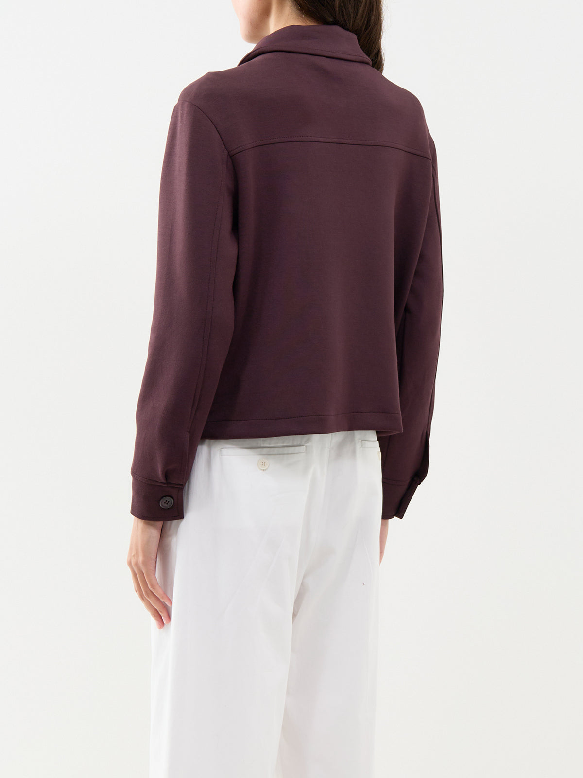 Banu 337 Modal Blend Jacket - Chocolate Plum