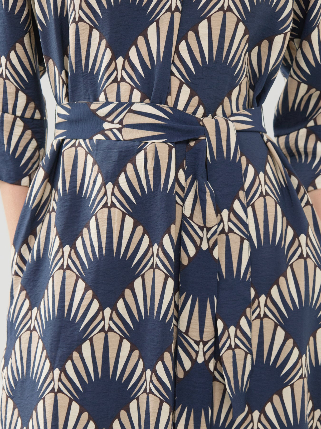 Halin ECOVERO Viscose-Blend Printed Midi Dress