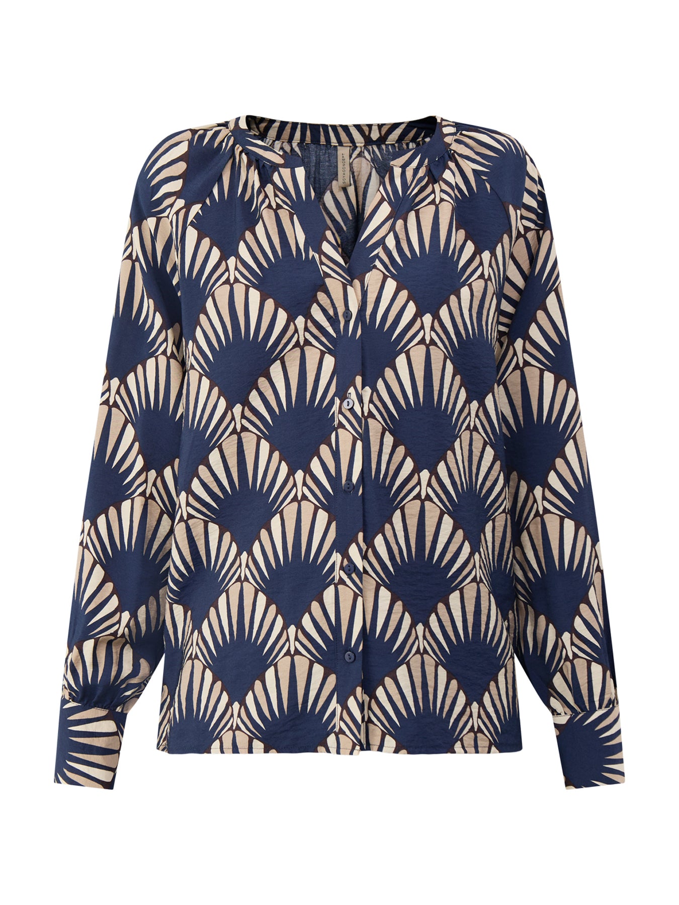Halin ECOVERO Viscose-Blend Printed Blouse
