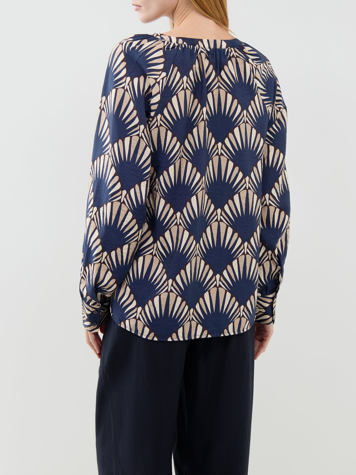 Halin ECOVERO Viscose-Blend Printed Blouse